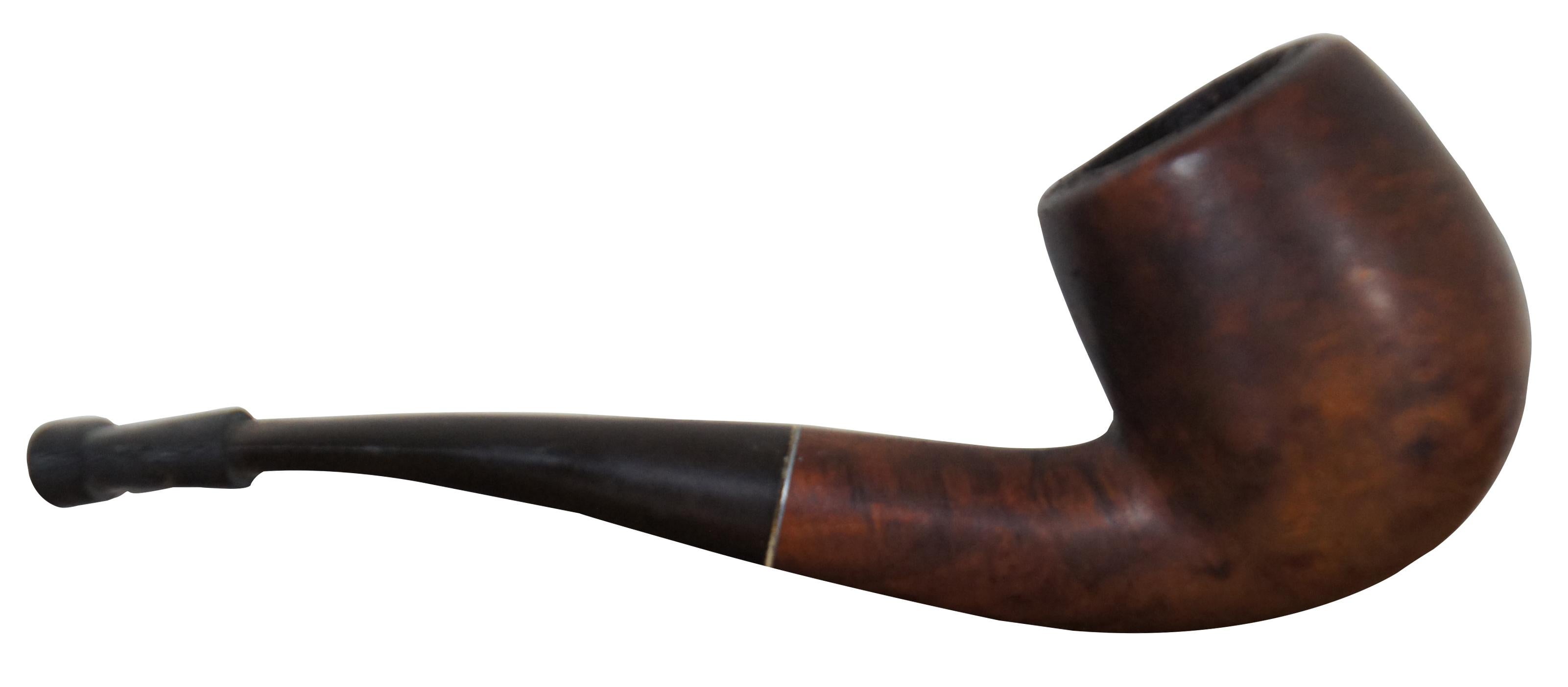 Antique Kaywoodie Drinkless filter burl wood smoking pipe, circa 1920s-1930s. Measure: 5