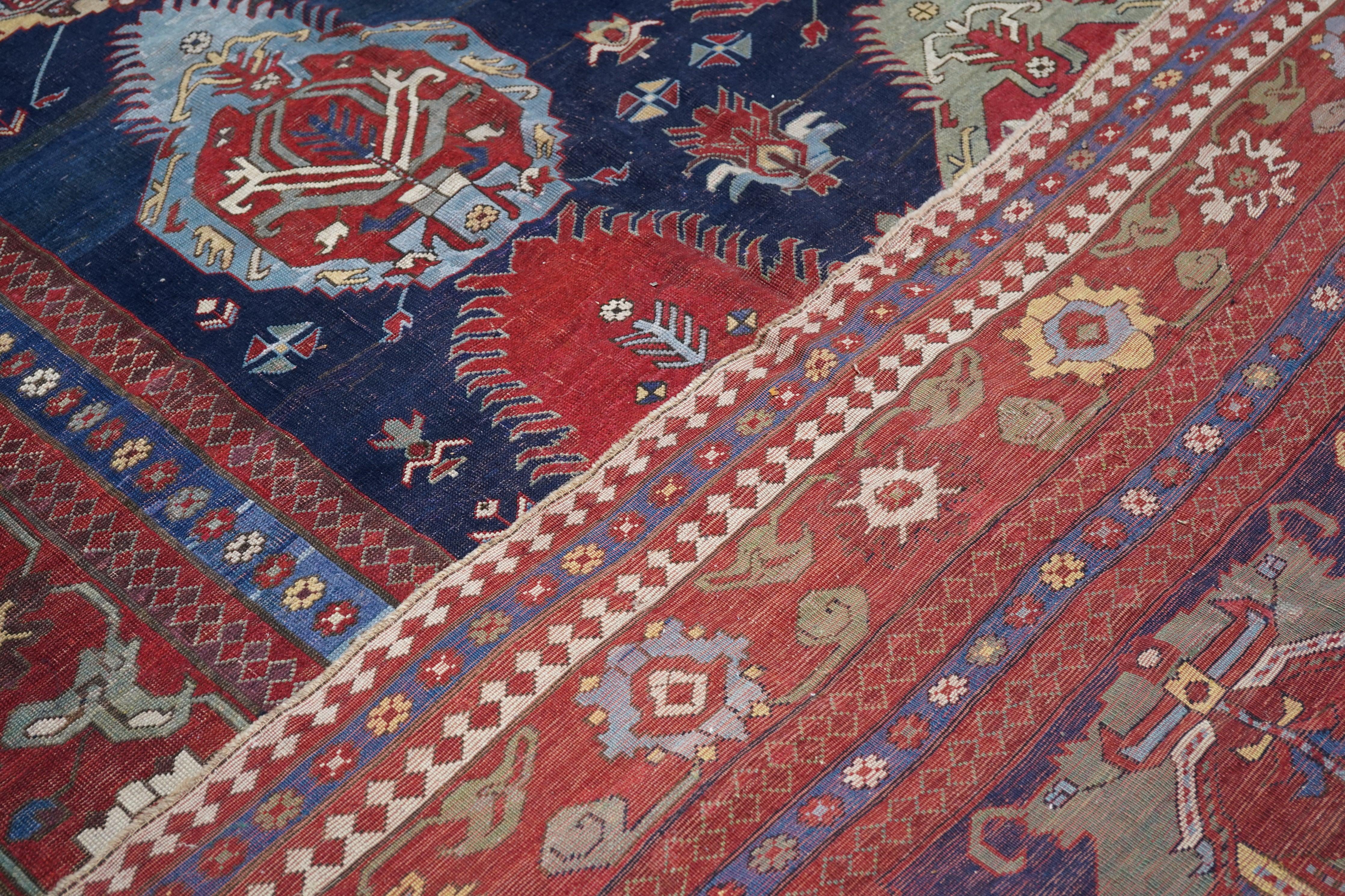 Antico Kazak/Azarbayjan  Tappeto 10'6'' x 17'8'' in vendita 4