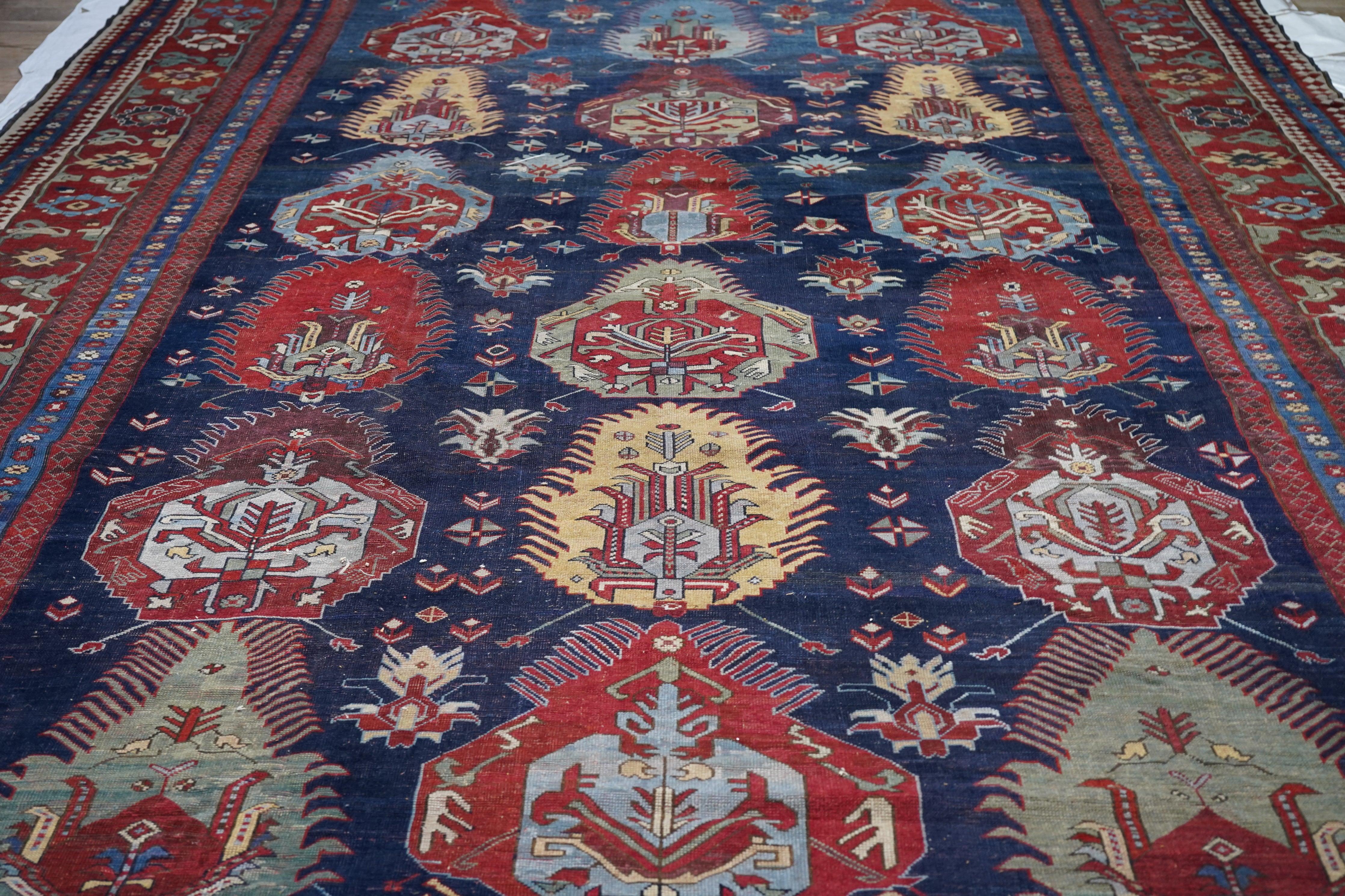 Antico Kazak/Azarbayjan  Tappeto 10'6'' x 17'8'' in vendita 2