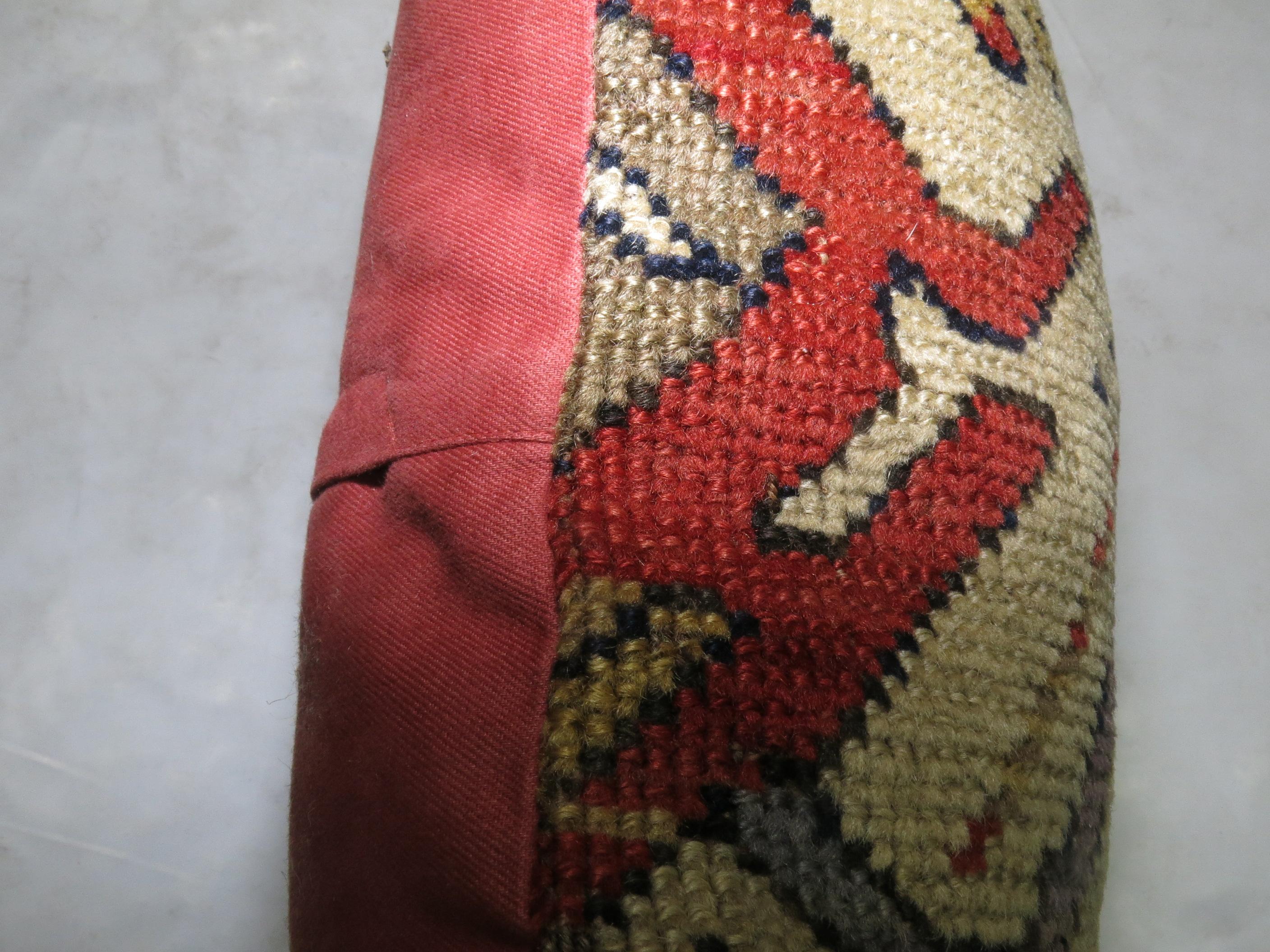 Tribal Antique Kazak Bird Pillow