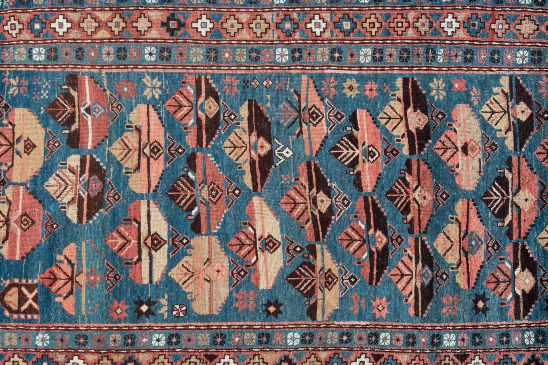Hand-Knotted Antique KAZAK Carpet For Sale