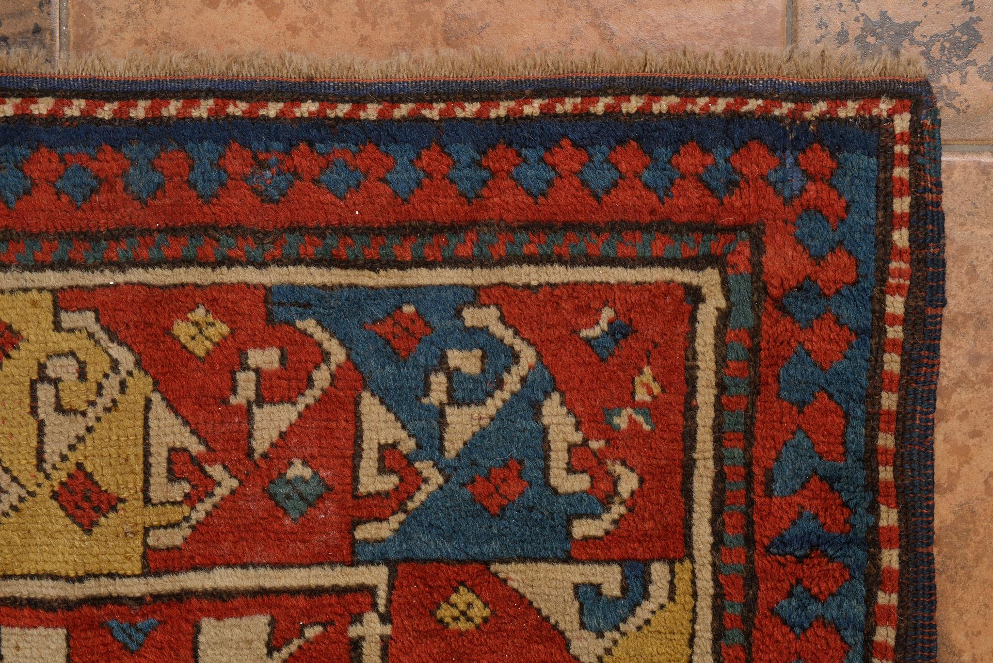  KAZAK Caucasian Carpet Cloudband for Collection For Sale 1