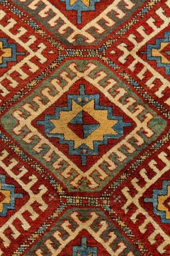 Antiker Kasachischer kaukasischer Teppich-Läufer