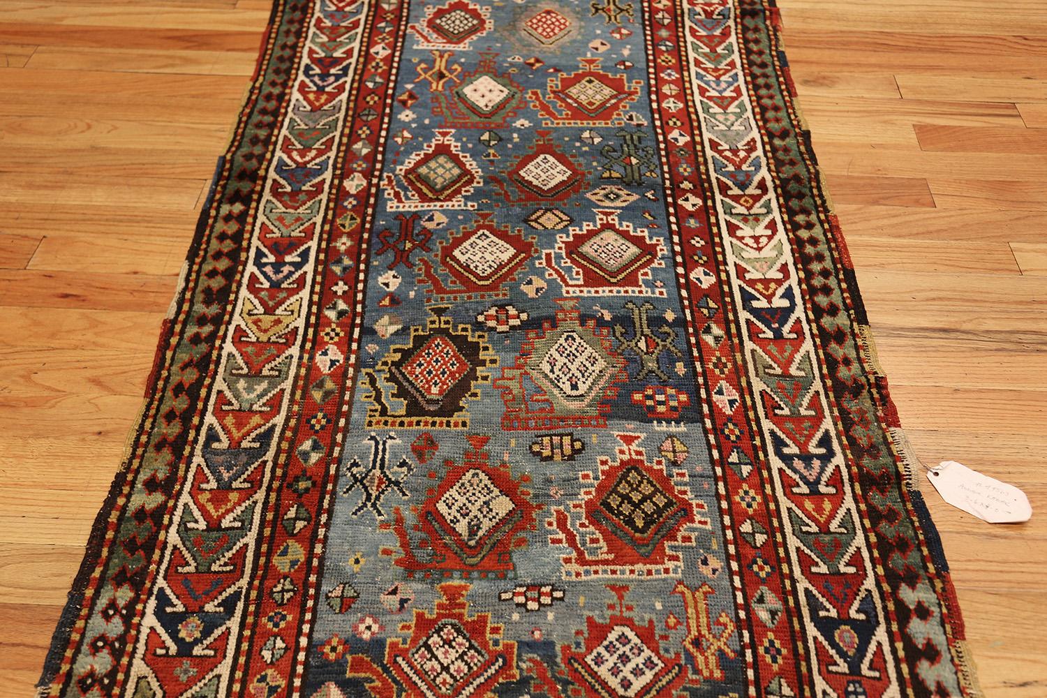 Tribal Antique Kazak Caucasian Rug