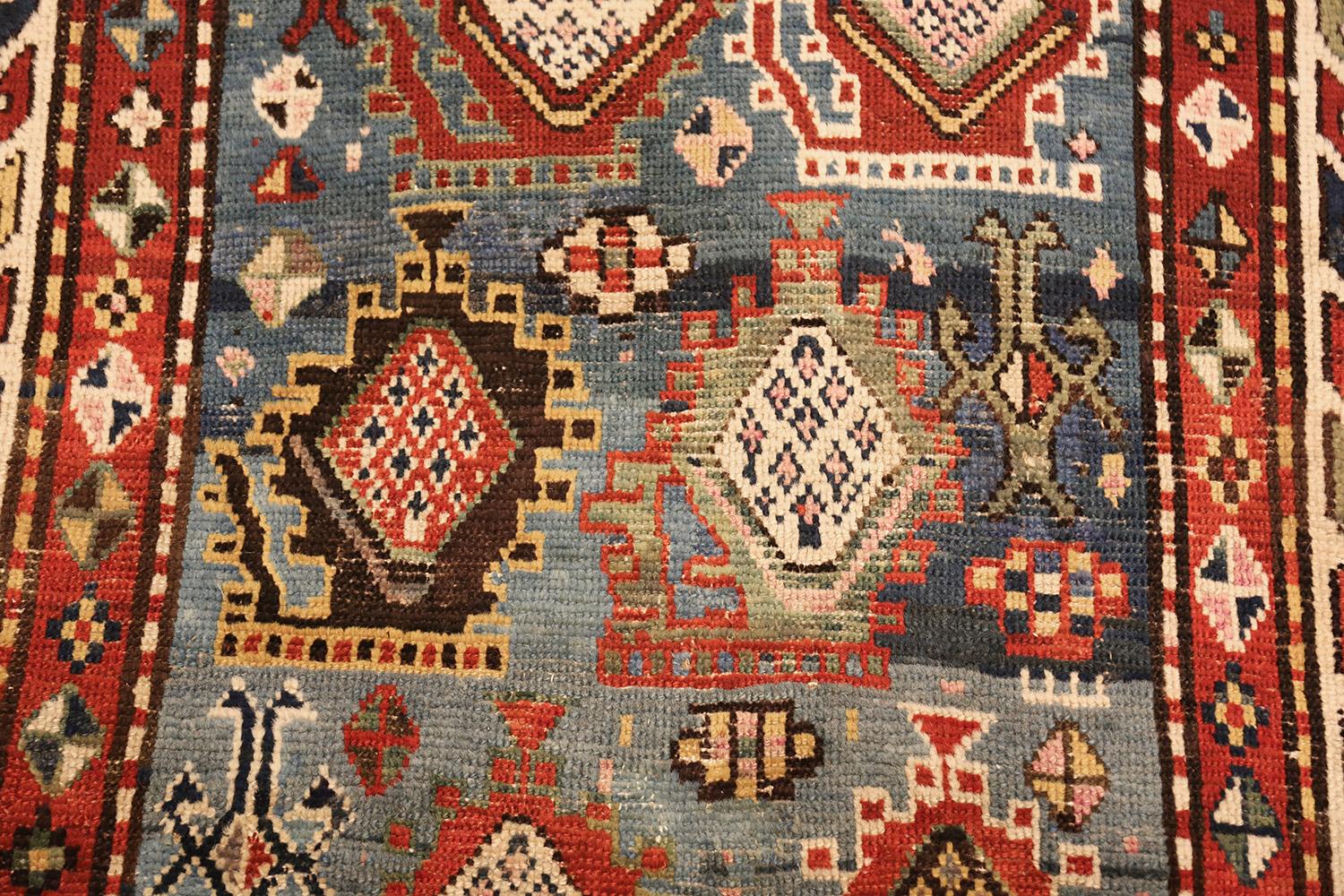 Russian Antique Kazak Caucasian Rug