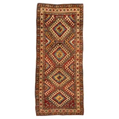 Antiker Kasachischer kaukasischer Teppich-Läufer