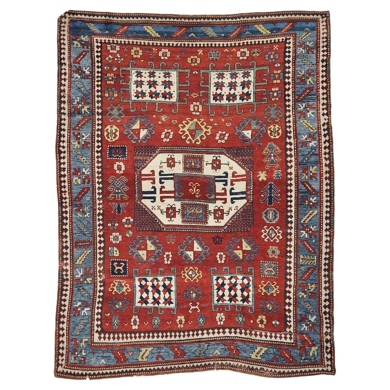 Tapis ancien Kazak Karachov, fin du 19e siècle