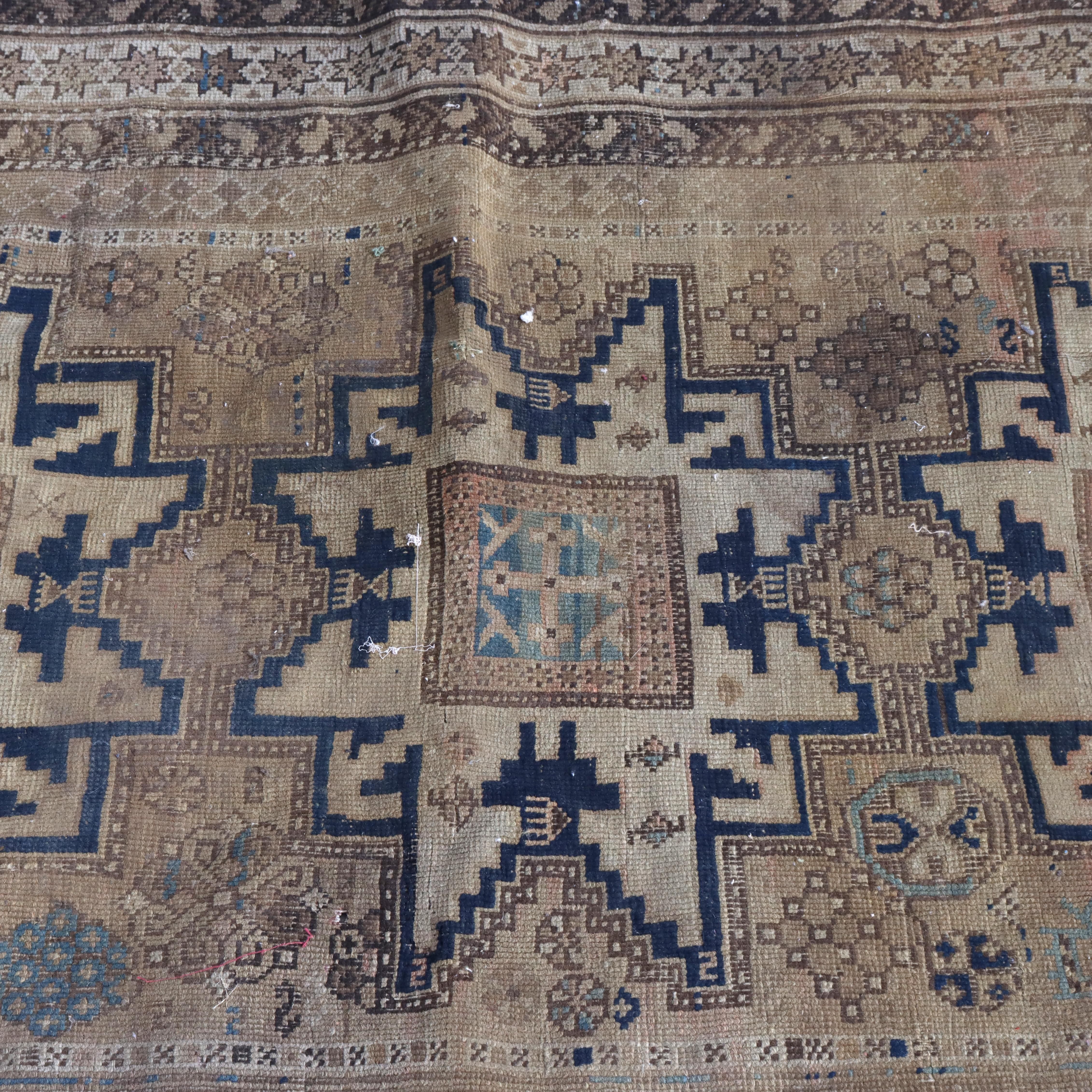 XX secolo Antico tappeto orientale Kazak Lesghi Star C1910 in vendita