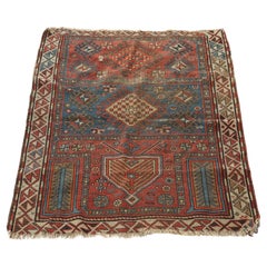 Antique Kazak Oriental Wool Prayer Rug Circa 1920