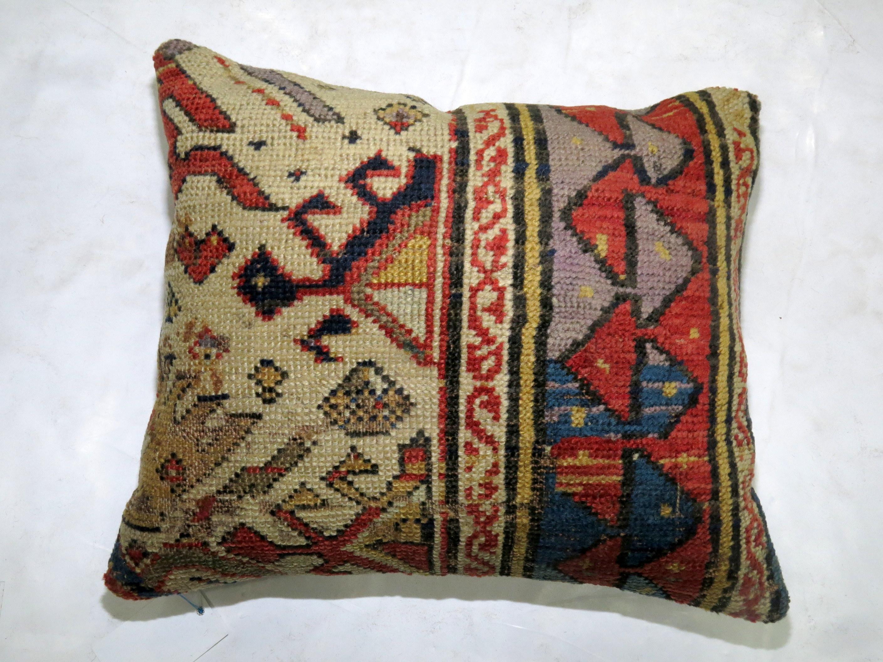 Tribal Antique Kazak Pillow