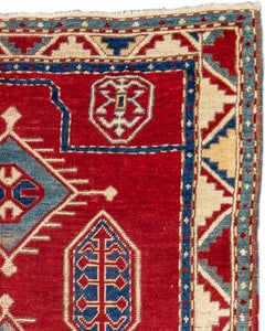Antique Kazak Prayer Rug, 19th Century