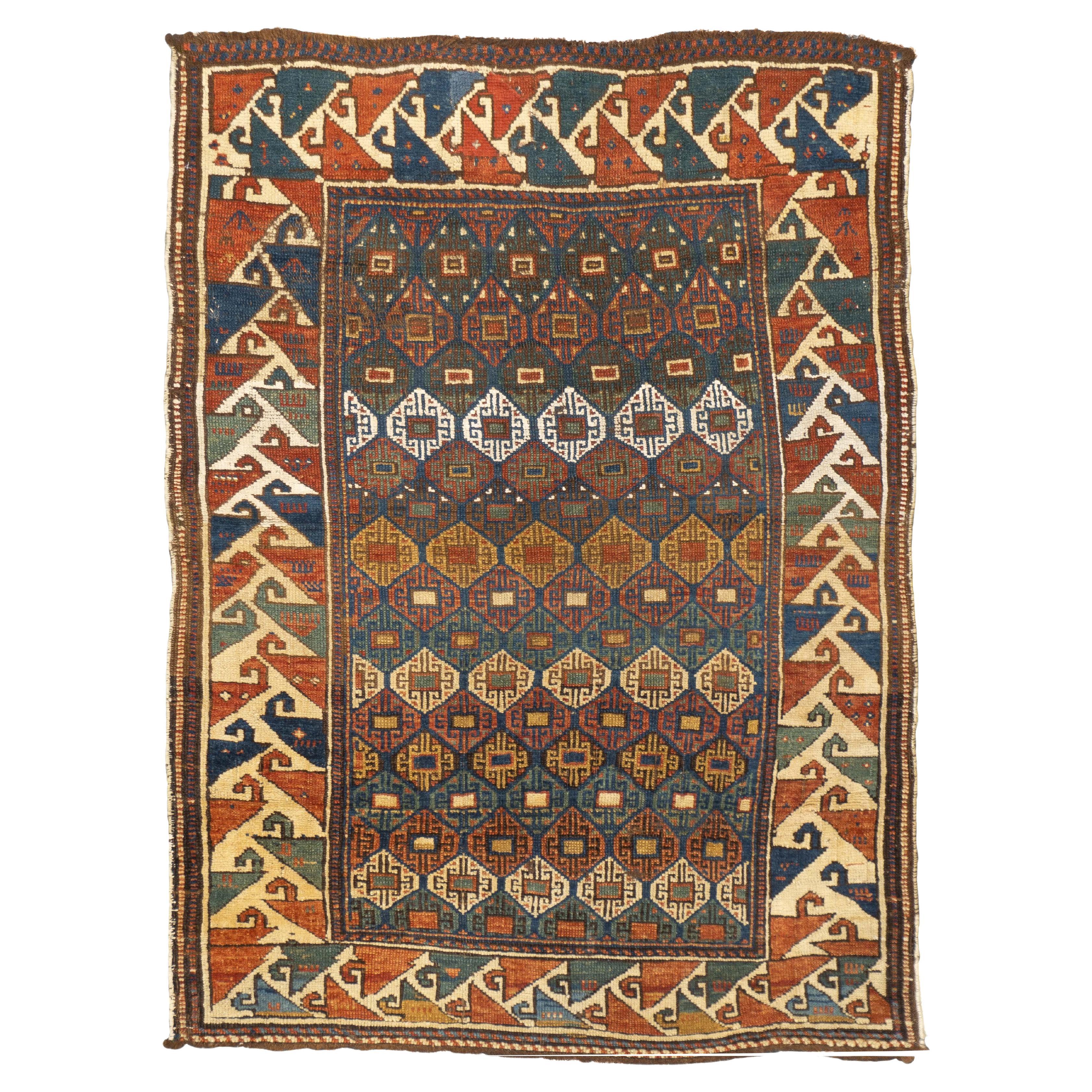Antique Kazak Rug 3'1'' x 4'3''