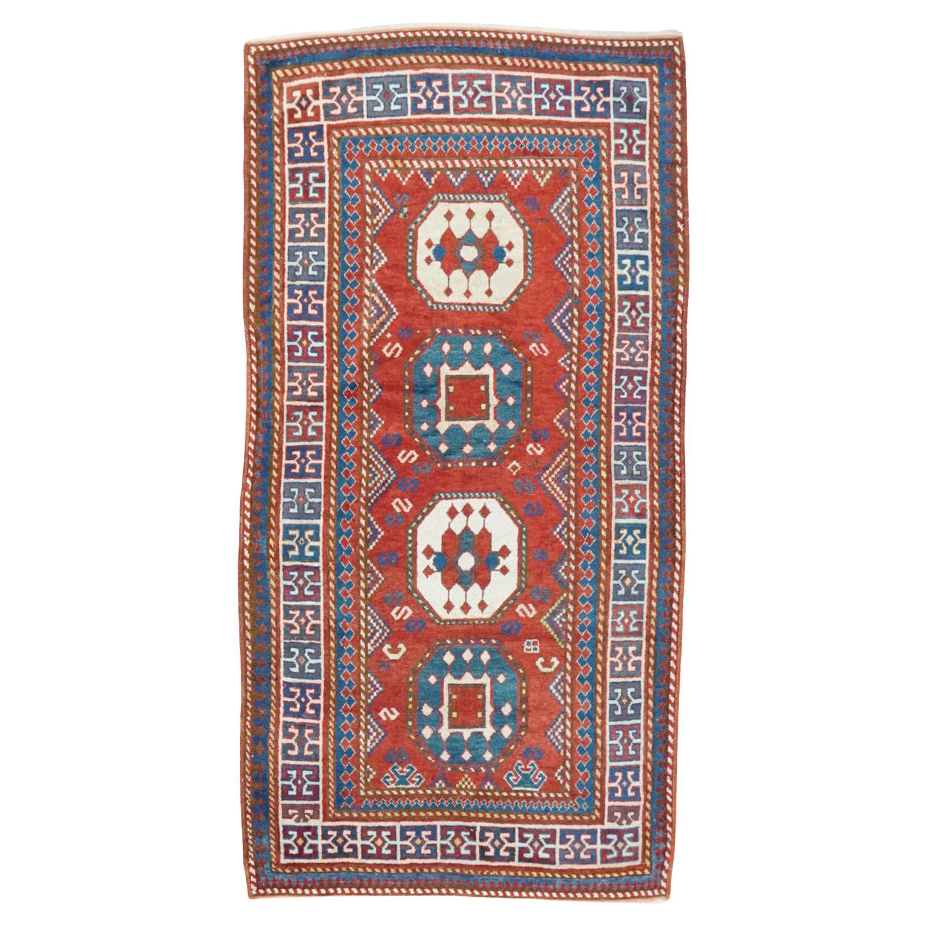 Antique Kazak Rug 3'10'' x 7'7''