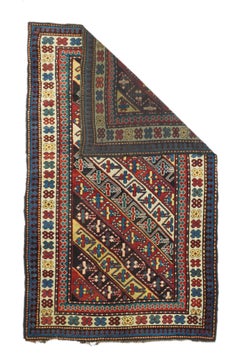 Antique Ganje Kazak Rug 3'11'' x 6'9''