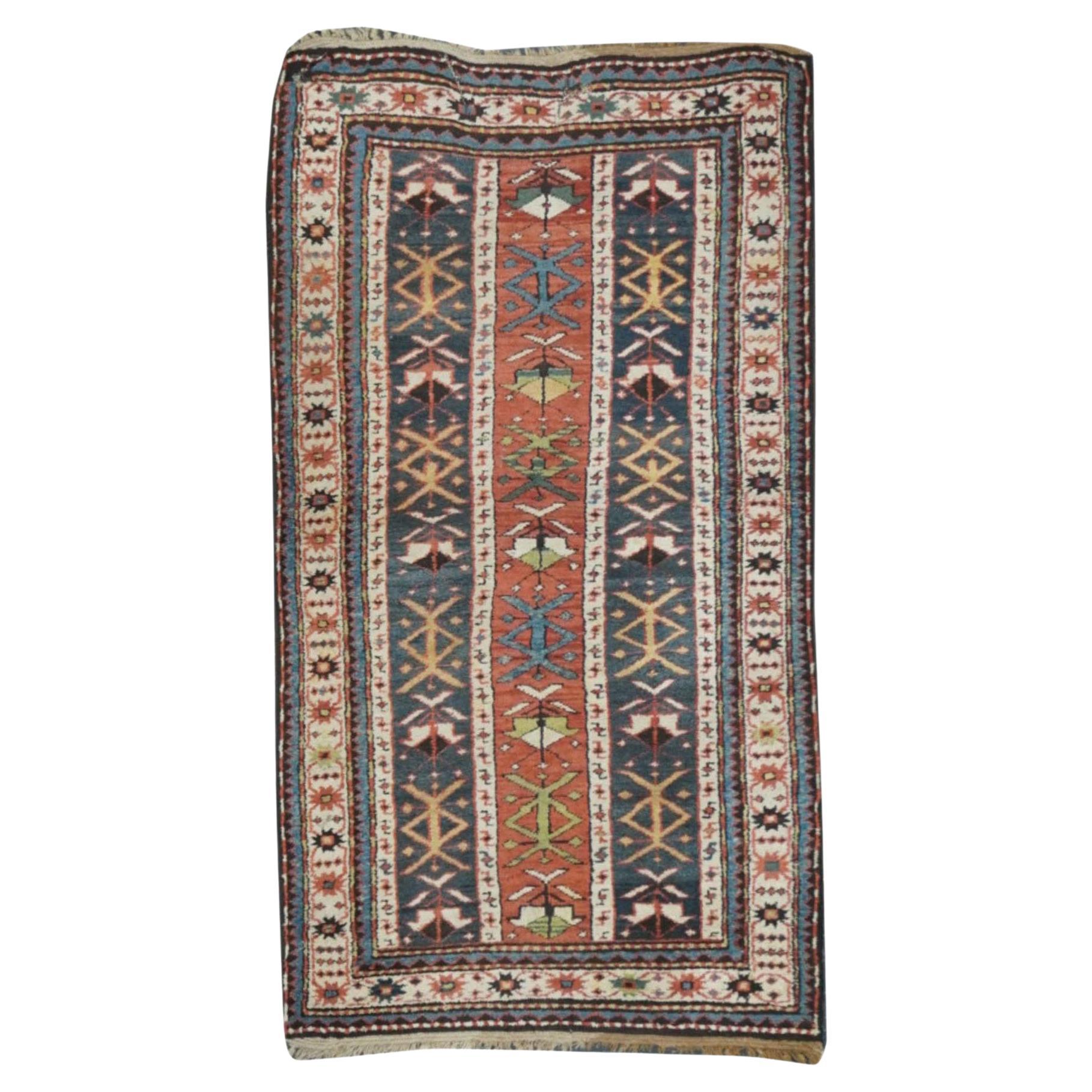 Antique Kazak Rug 3'4'' x 6'2''