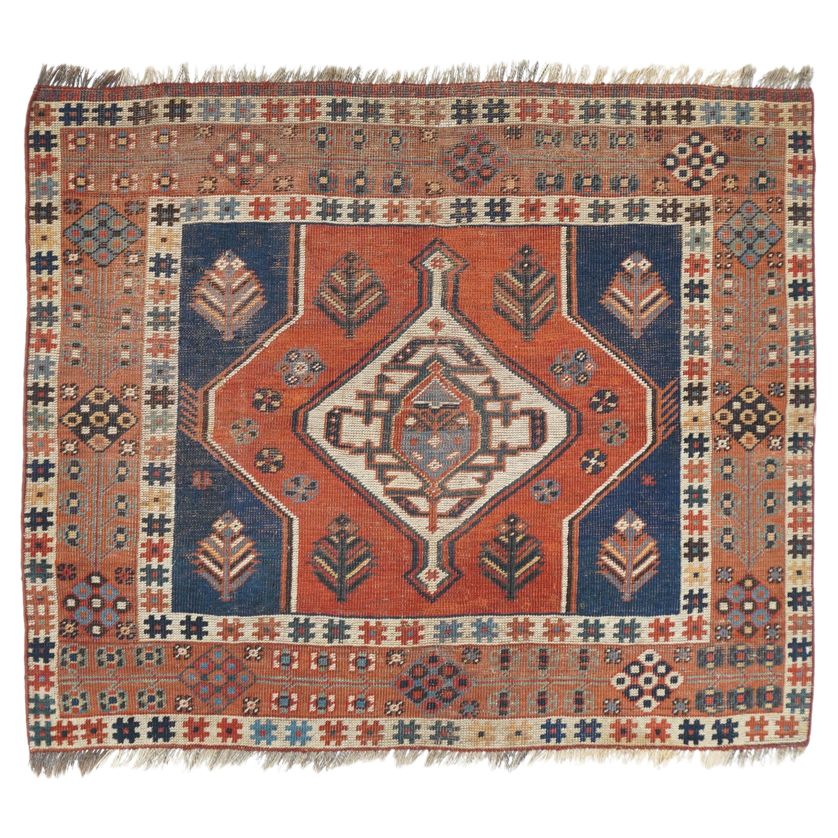 Antique Kazak Rug 3'5'' x 4'0''