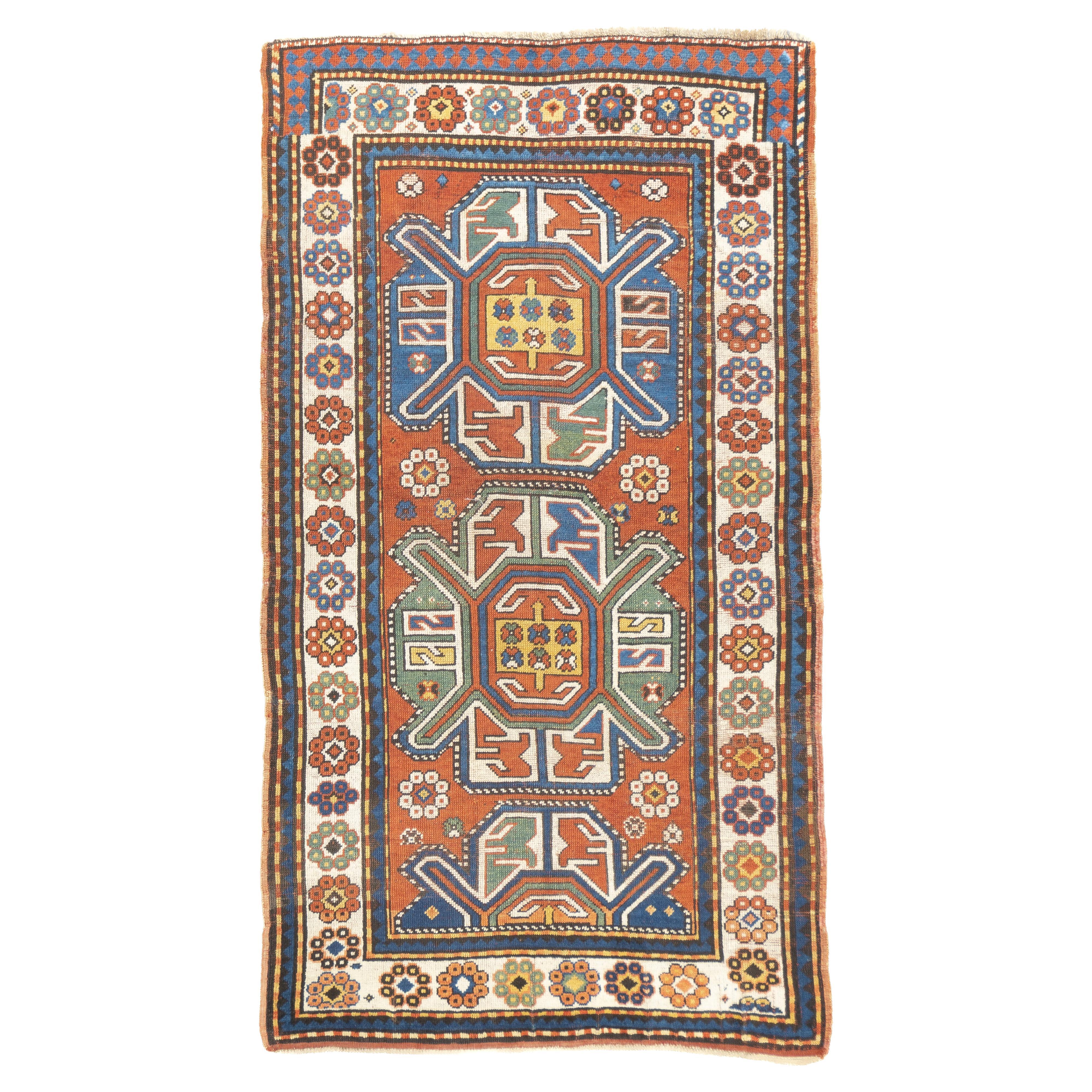 Antique Kazak Rug 3'5'' x 6'3''