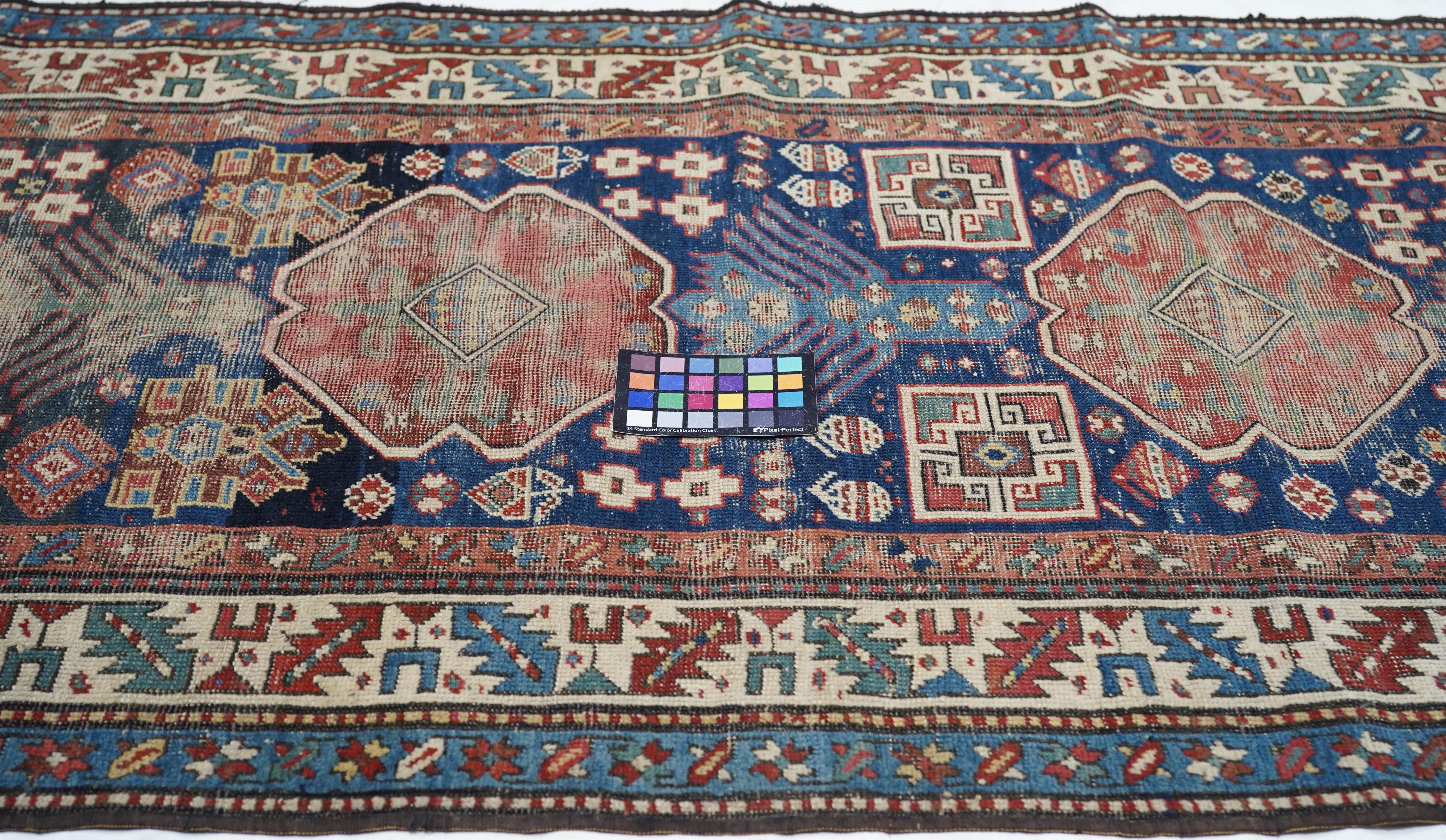 Antique Kazak Rug For Sale 3