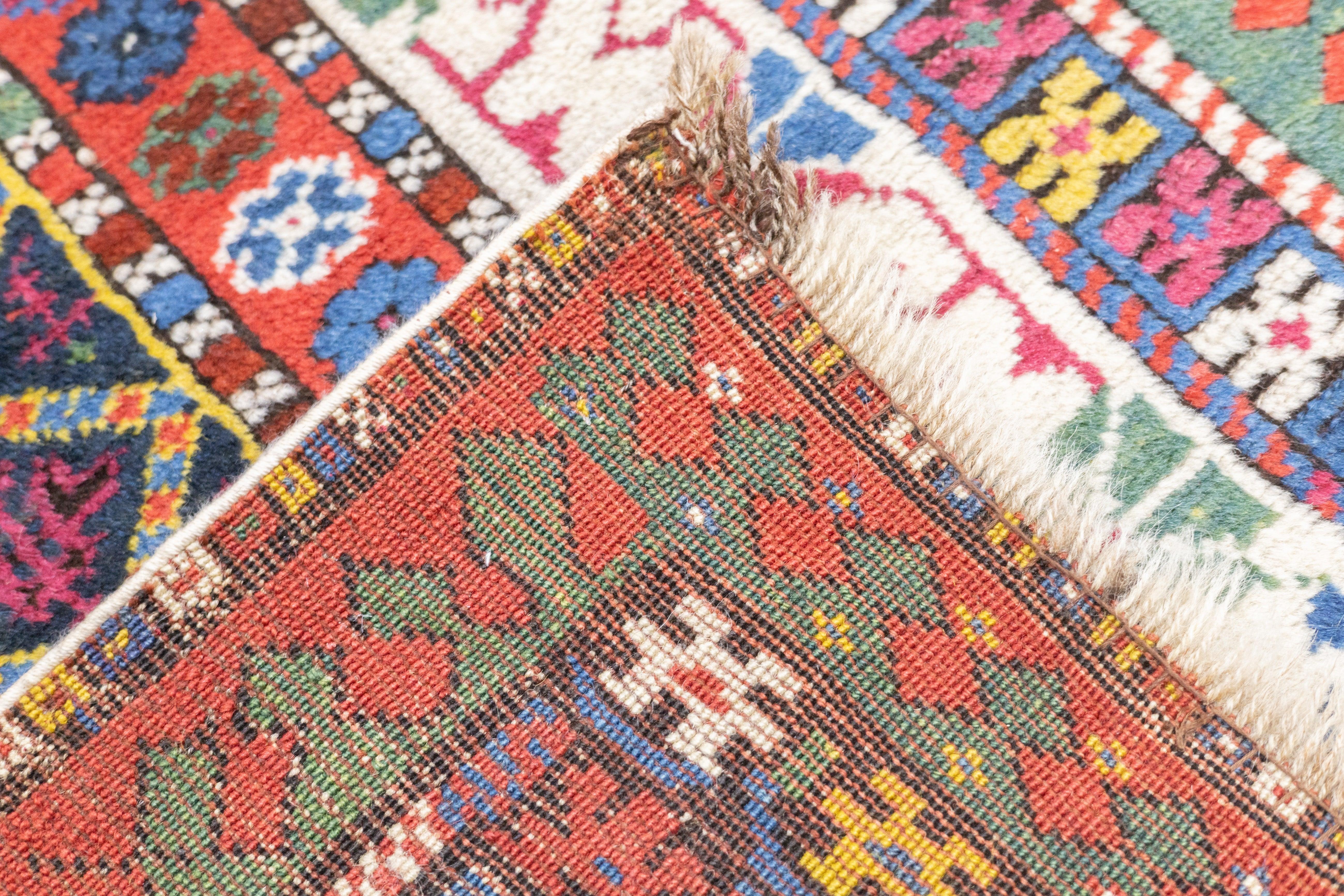 Antique Kazak Rug 3'7'' x 7'7'' For Sale 4