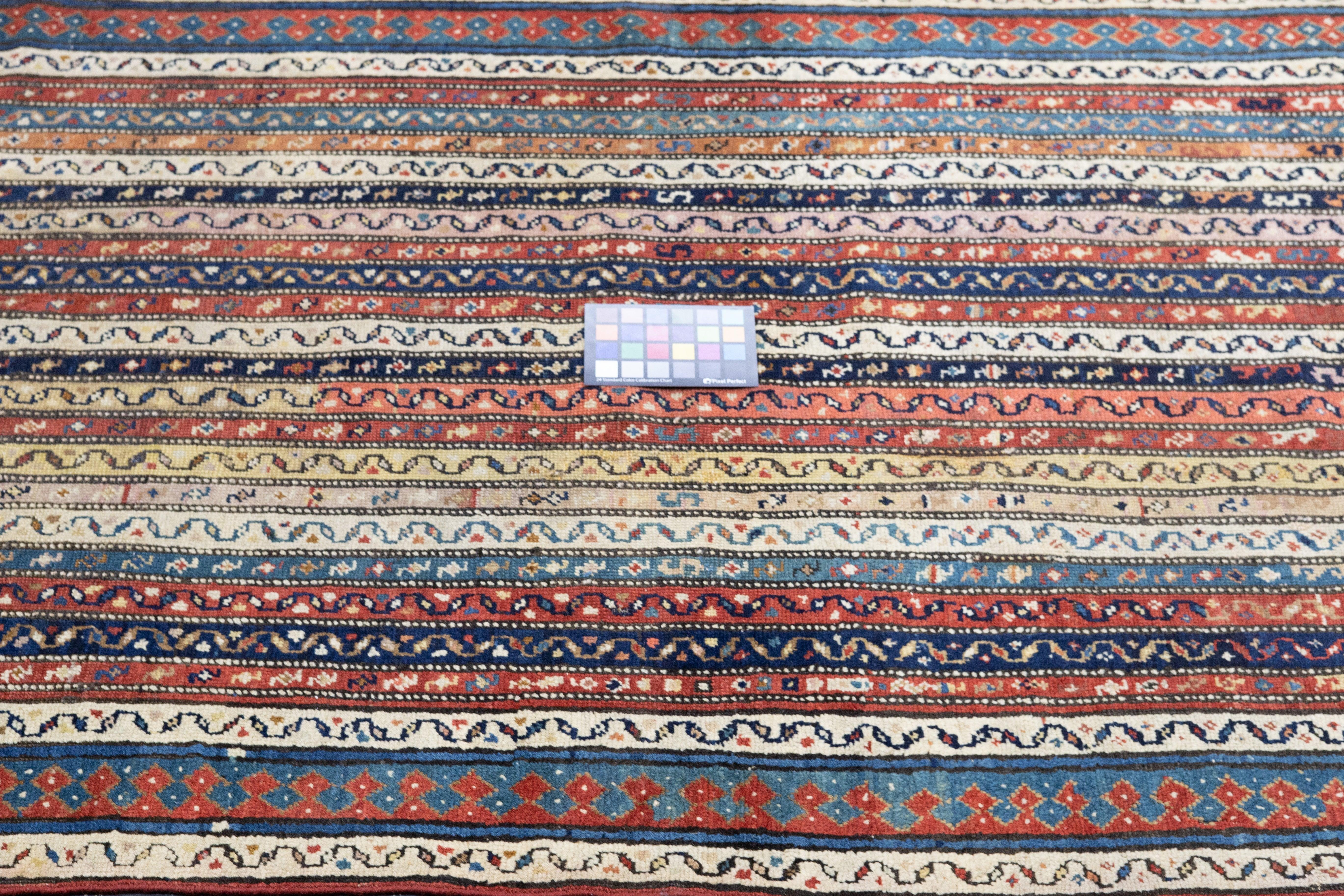 Tapis Kazak ancien de 3'8'' x 8'1'' cm en vente 4