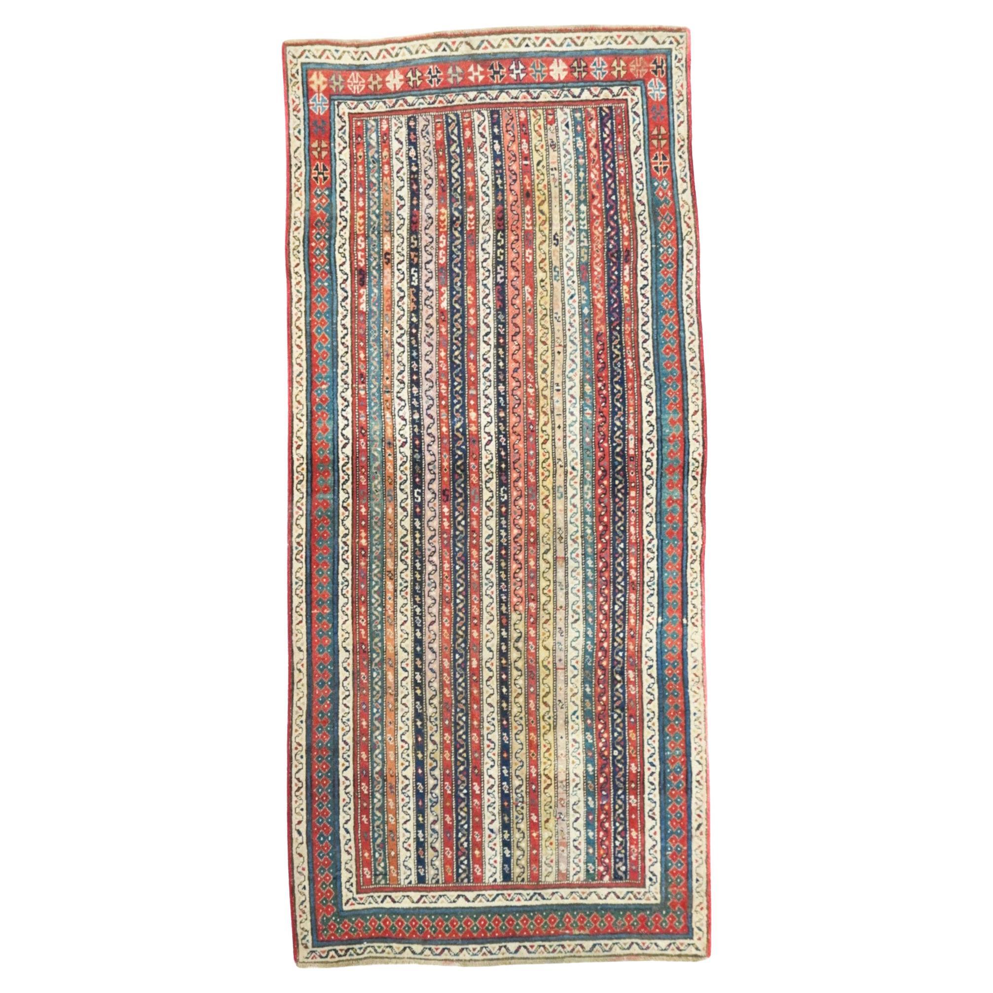 Antique Kazak Rug 3'8'' x 8'1''