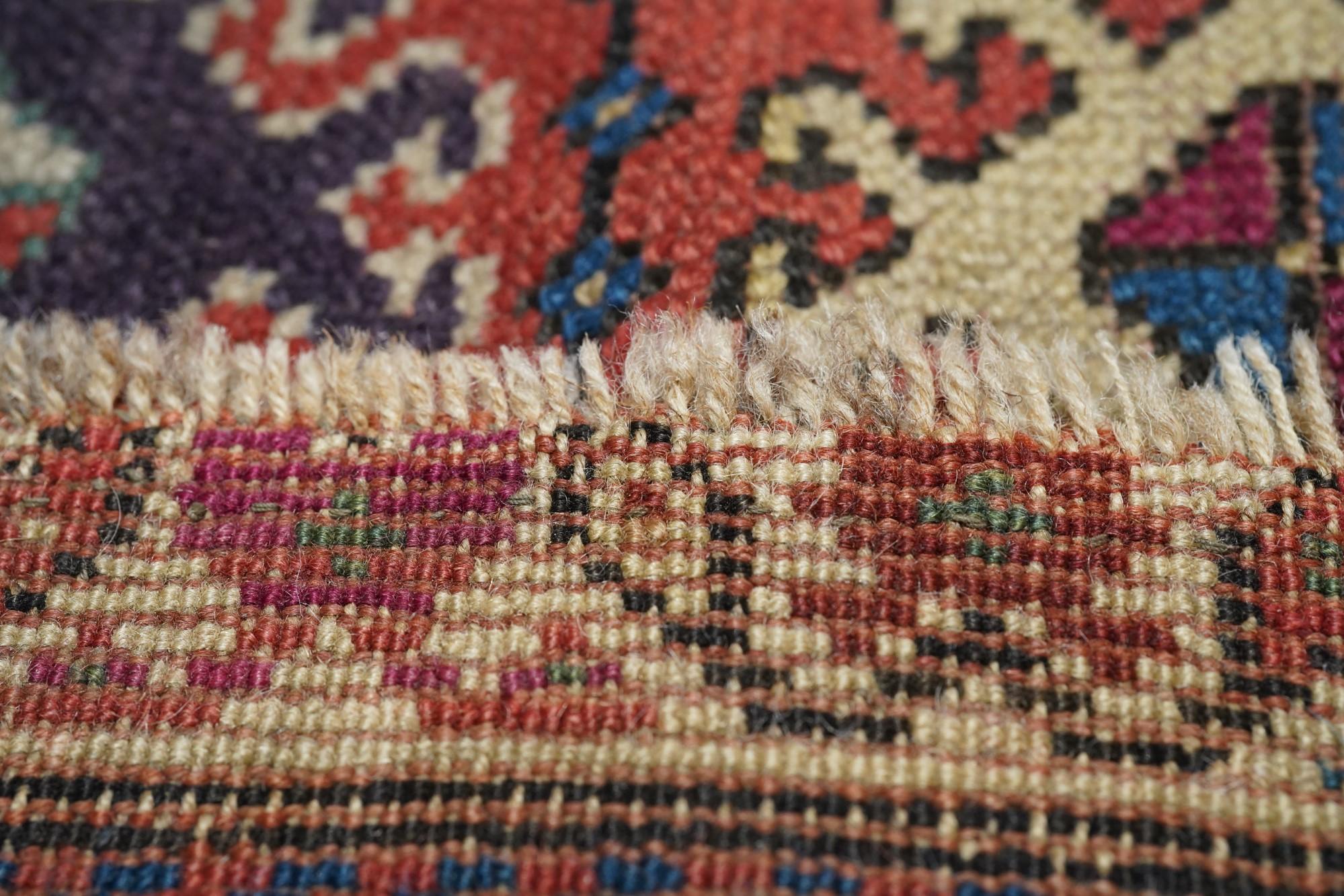 Antique Kazak Rug 3'9'' x 7'7'' For Sale 5