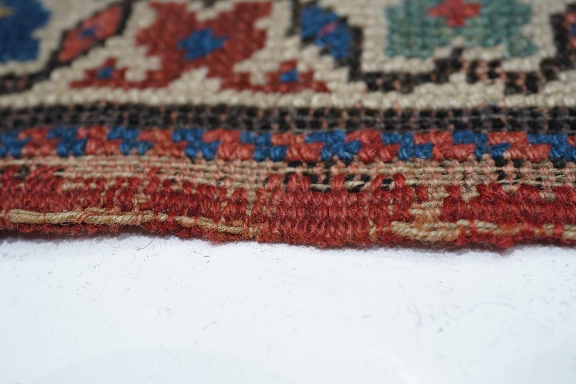 Late 19th Century Antique Kazak Rug For Sale