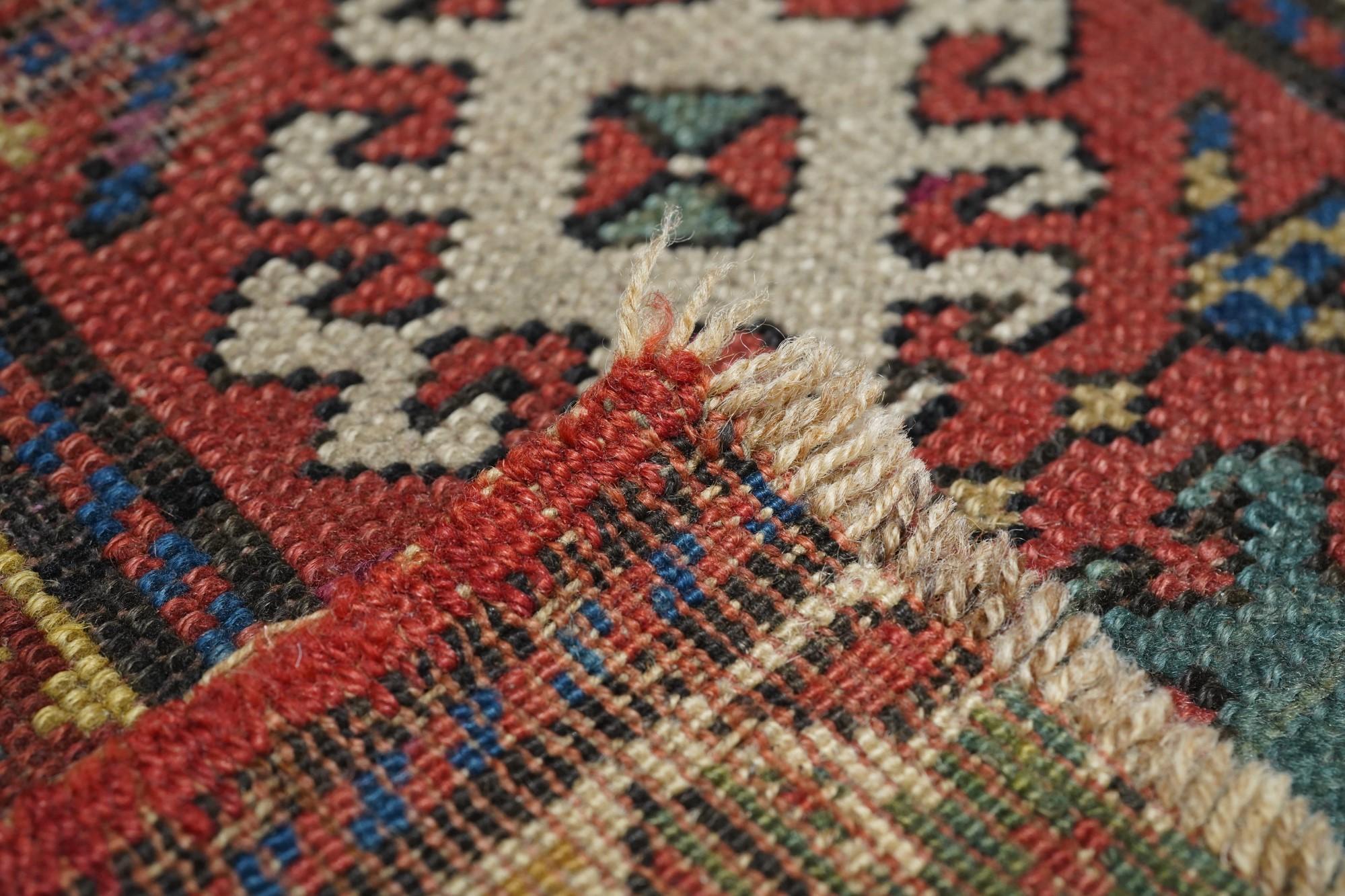 Antique Kazak Rug For Sale 4