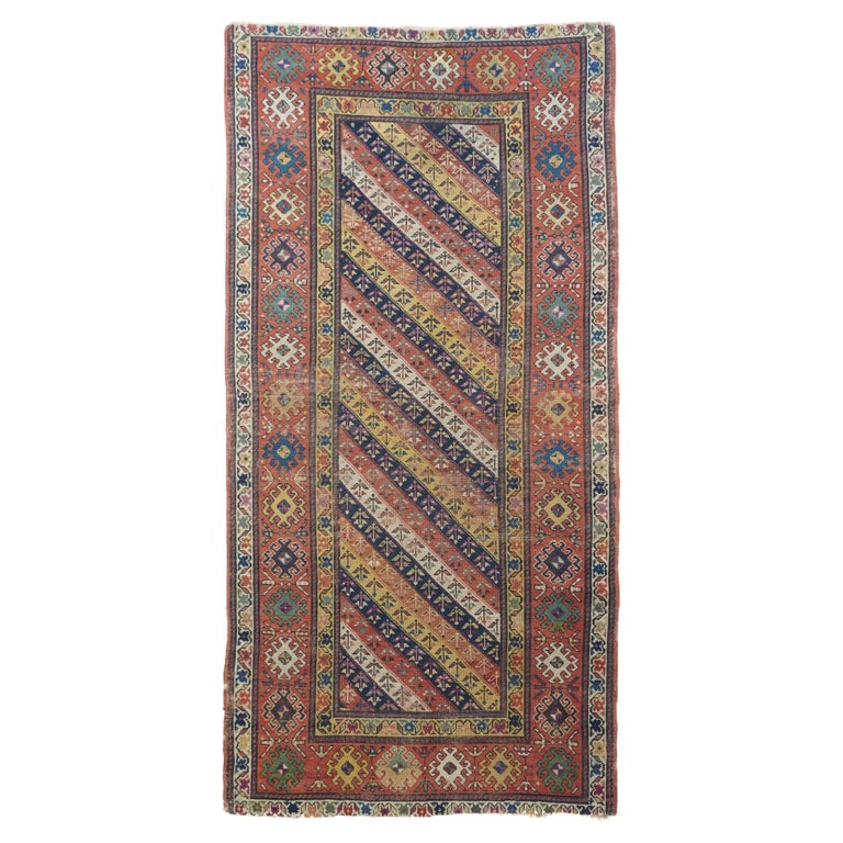 Antique Kazak Rug For Sale at 1stDibs