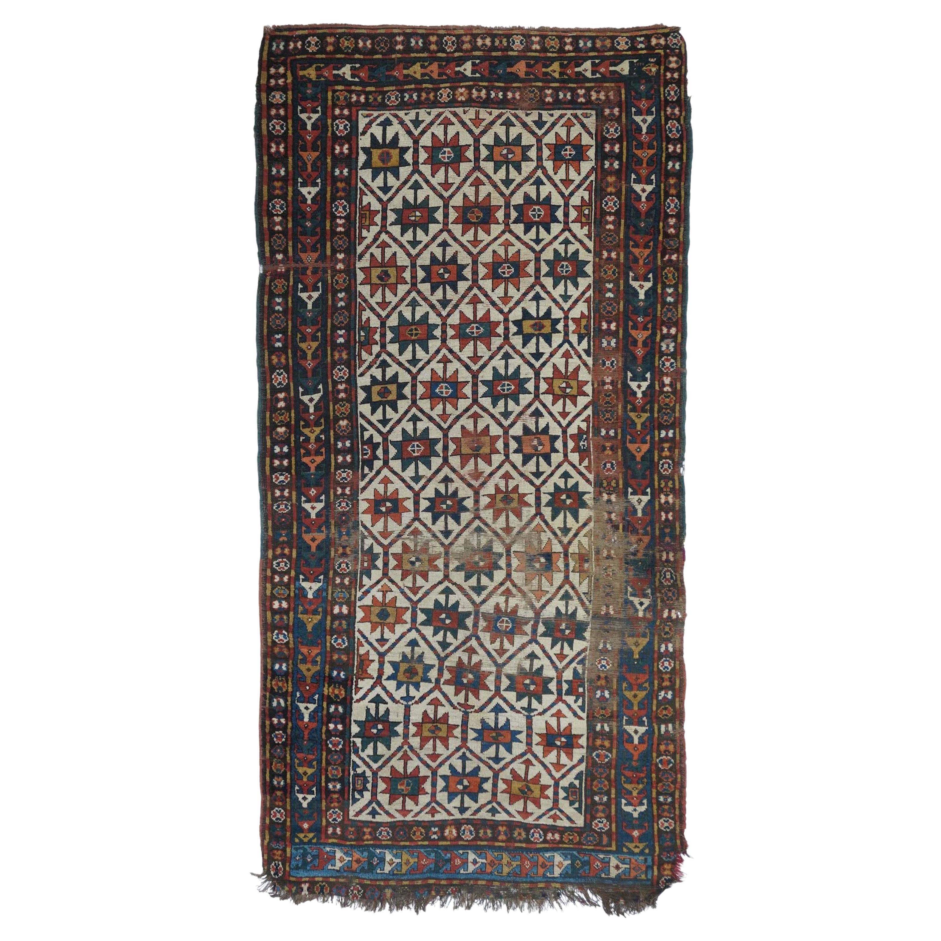 Antique Kazak Rug For Sale