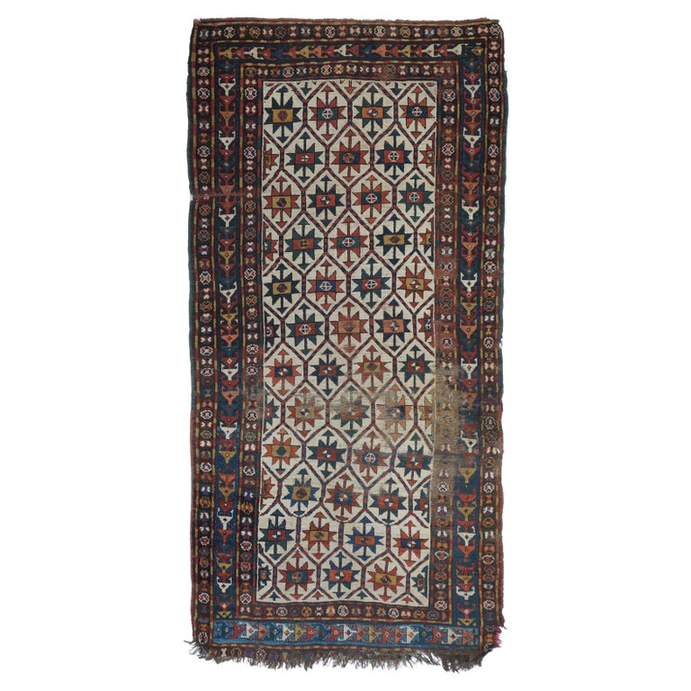 Antique Kazak Rug For Sale at 1stDibs