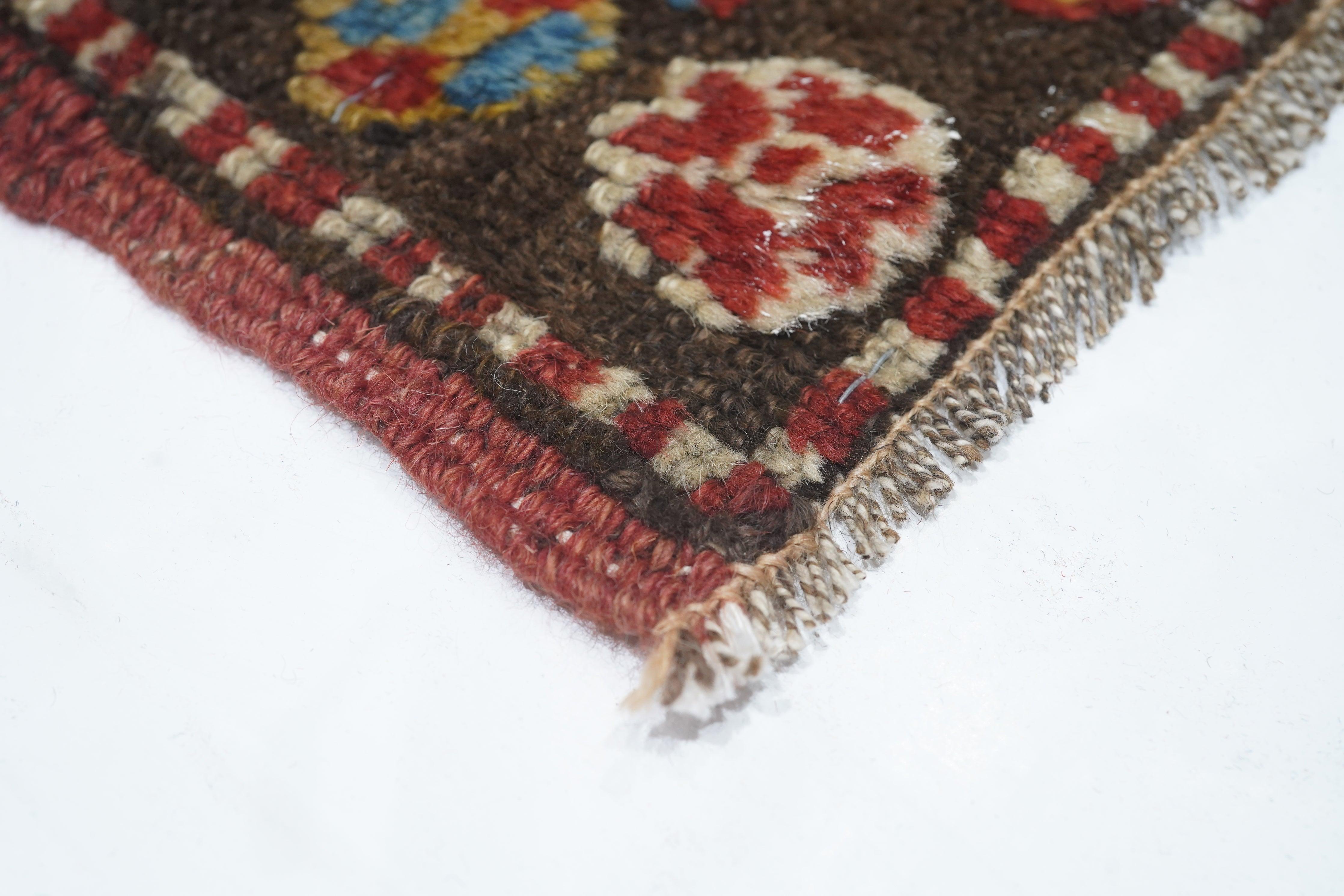 Caucasian Antique Kazak Rug 4'0'' x 5'10'' For Sale