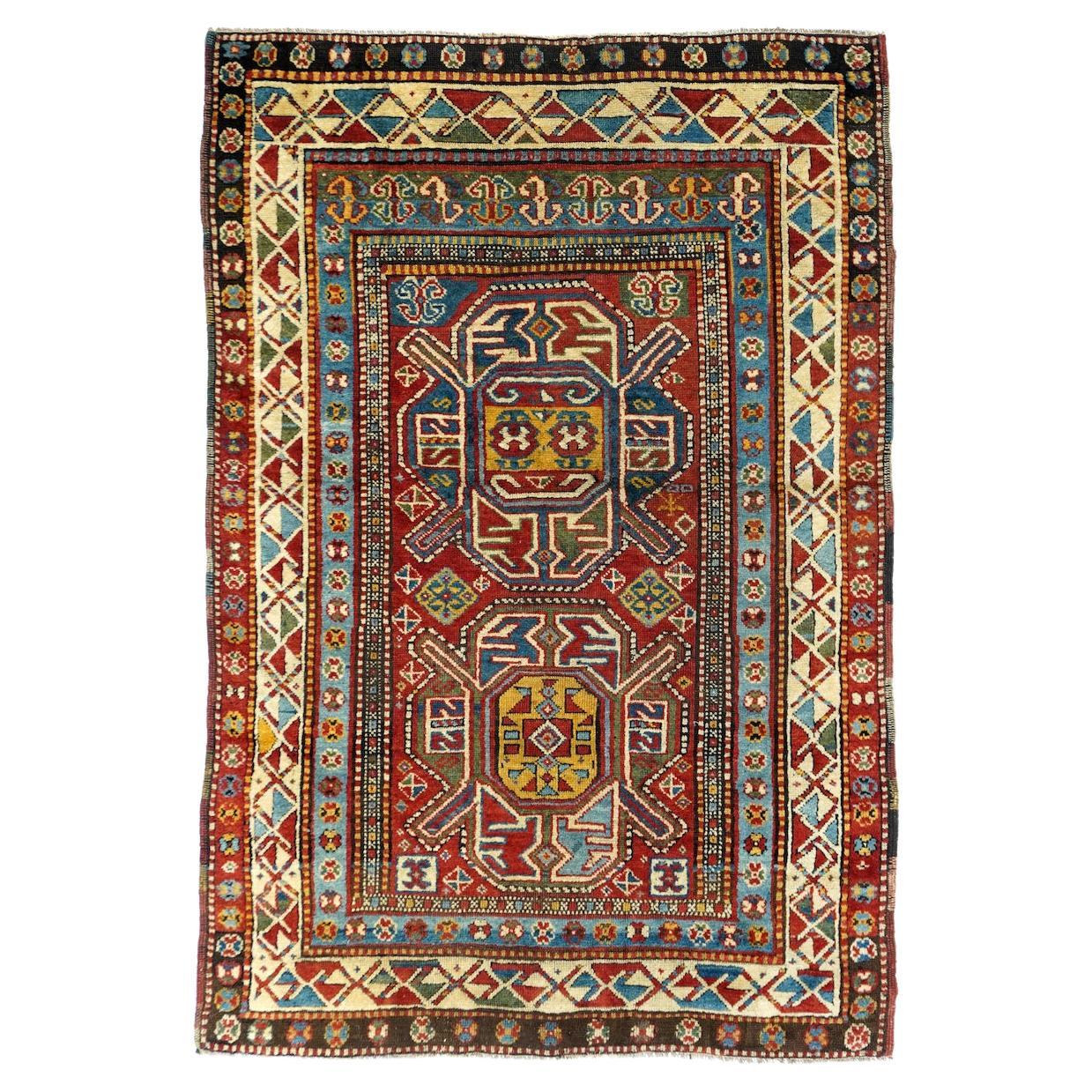 Antique Kazak Rug 4'0'' x 5'10''