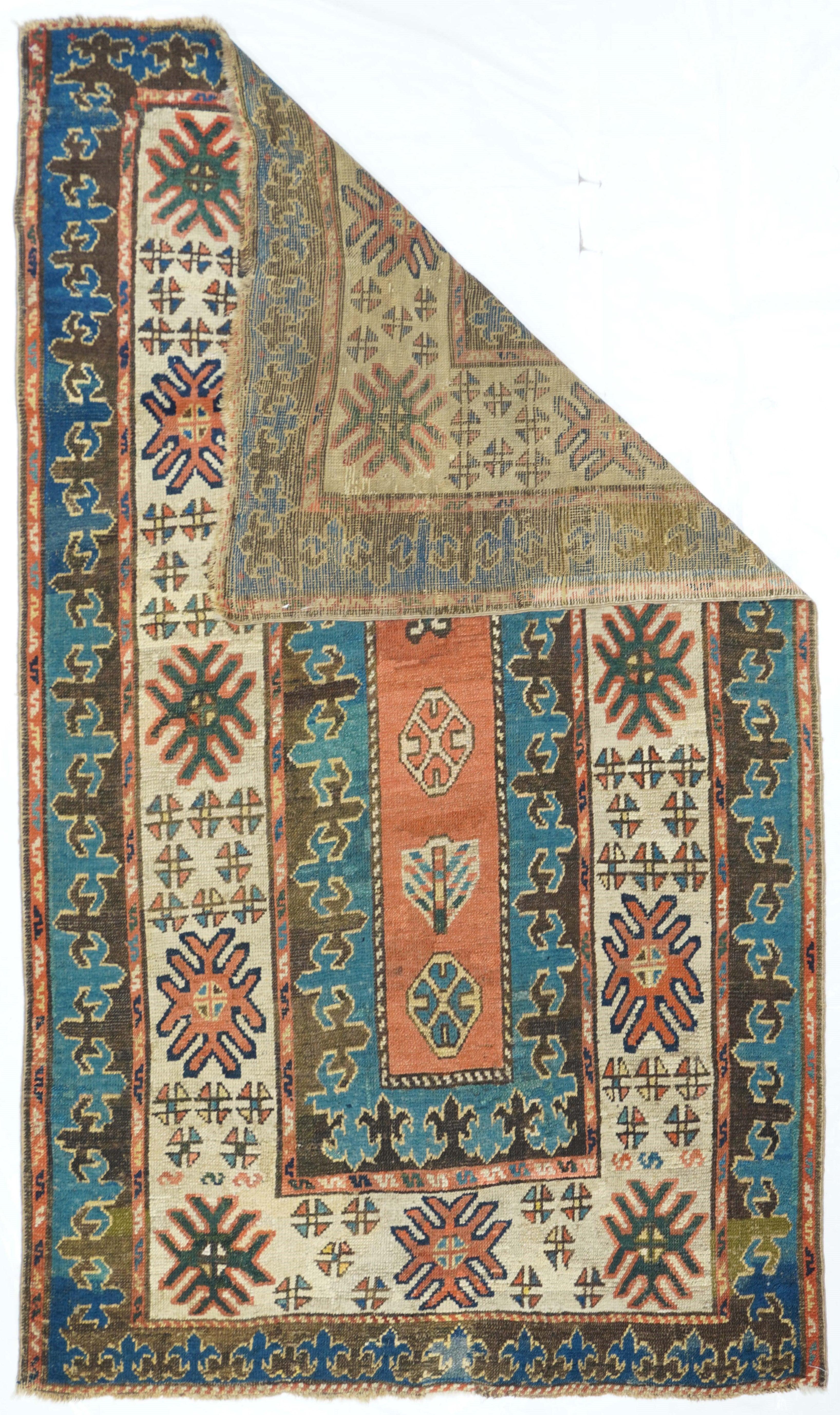 Alfombra Kazak Antigua 4'0'' x 6'8''. 