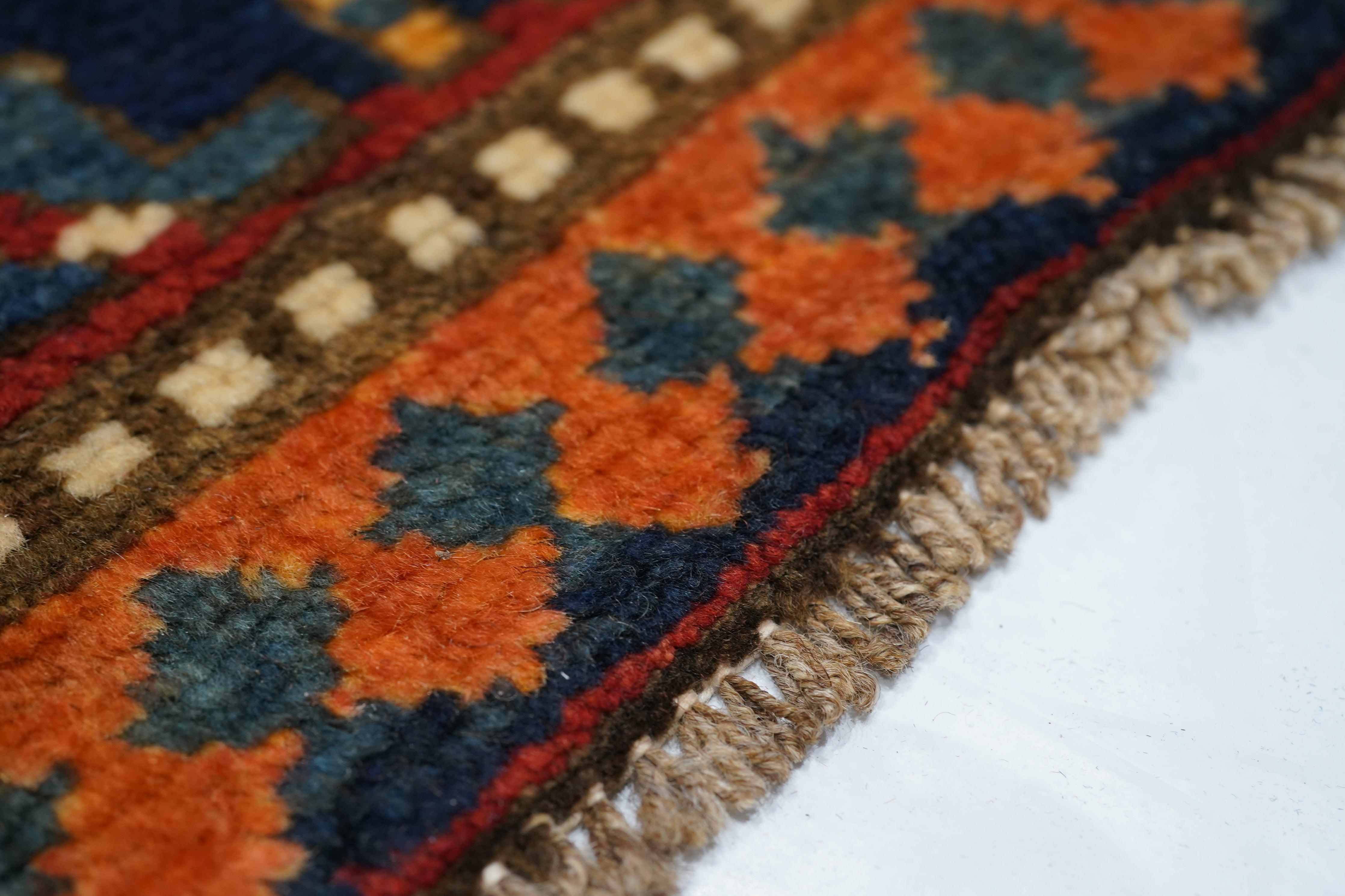 20th Century Antique Kazak Rug 4'11'' x 7'1'' For Sale