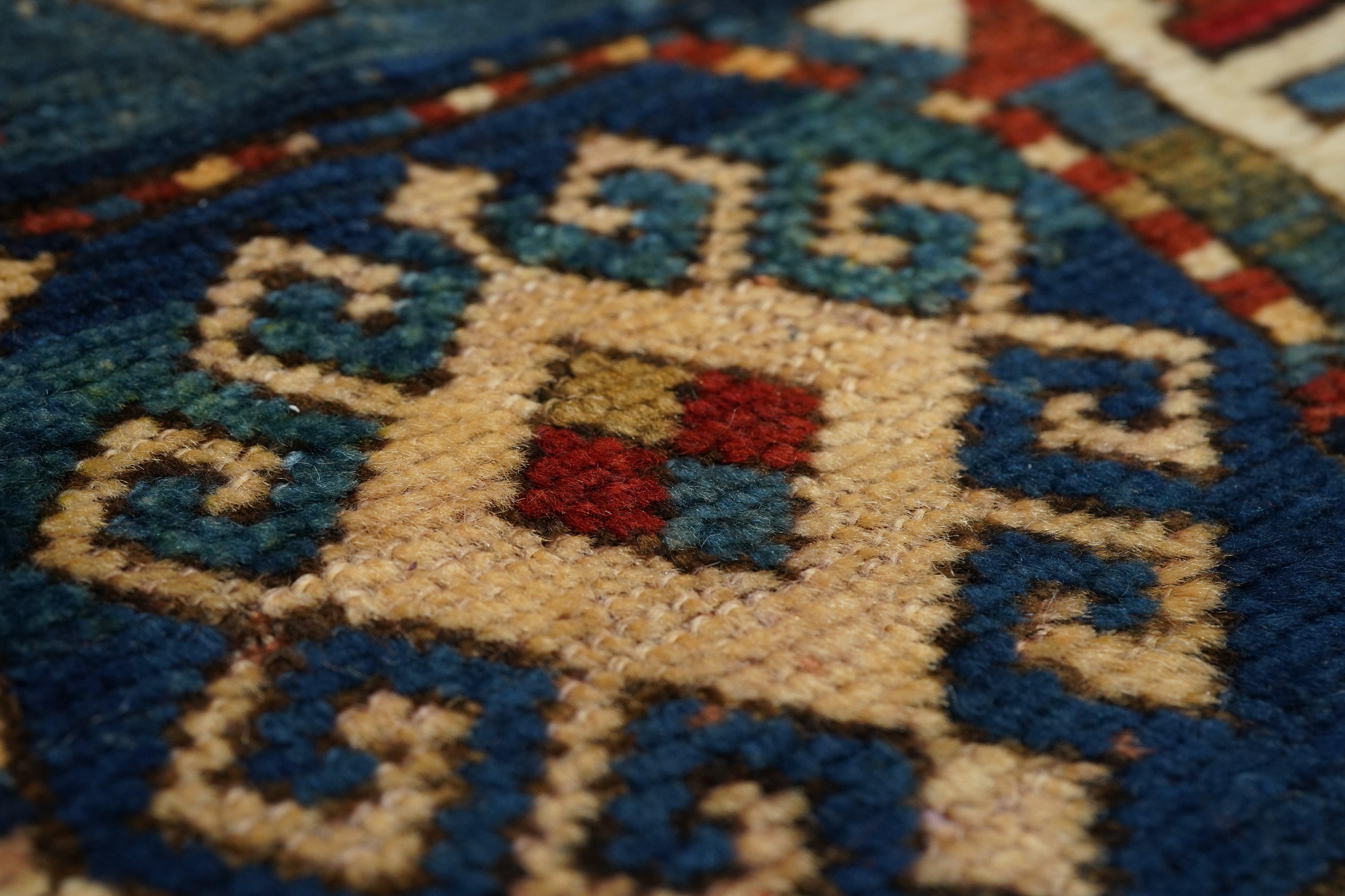 Antique Kazak Rug 4'11'' x 7'1'' For Sale 1