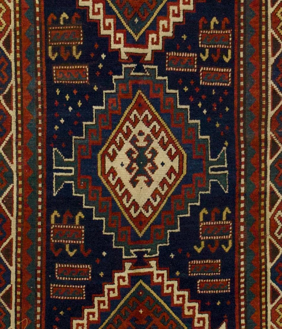 Antiker Kazak-Teppich 4'2