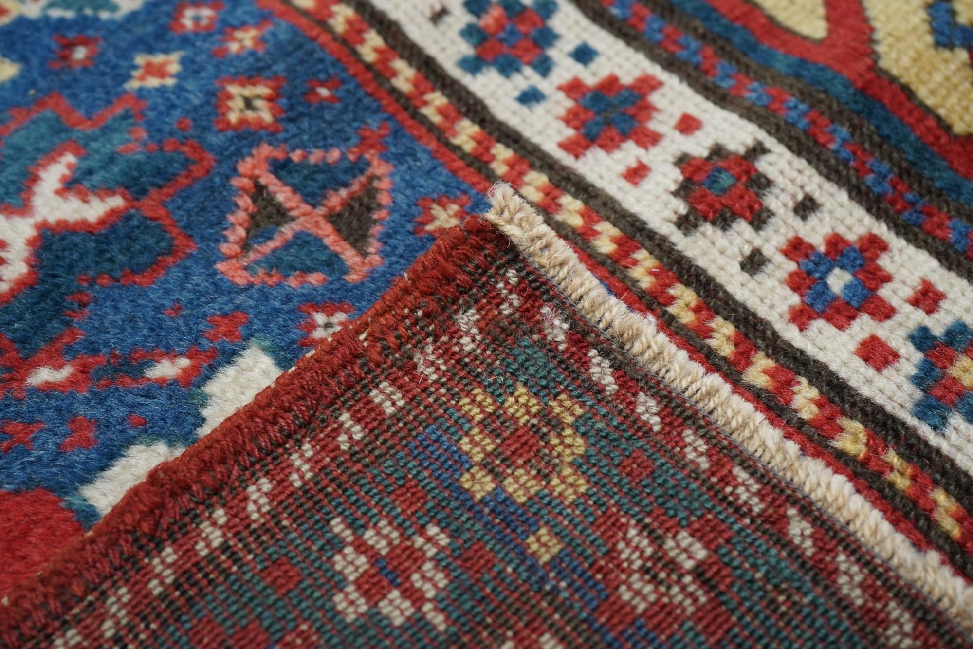 Antique Kazak Rug For Sale 5