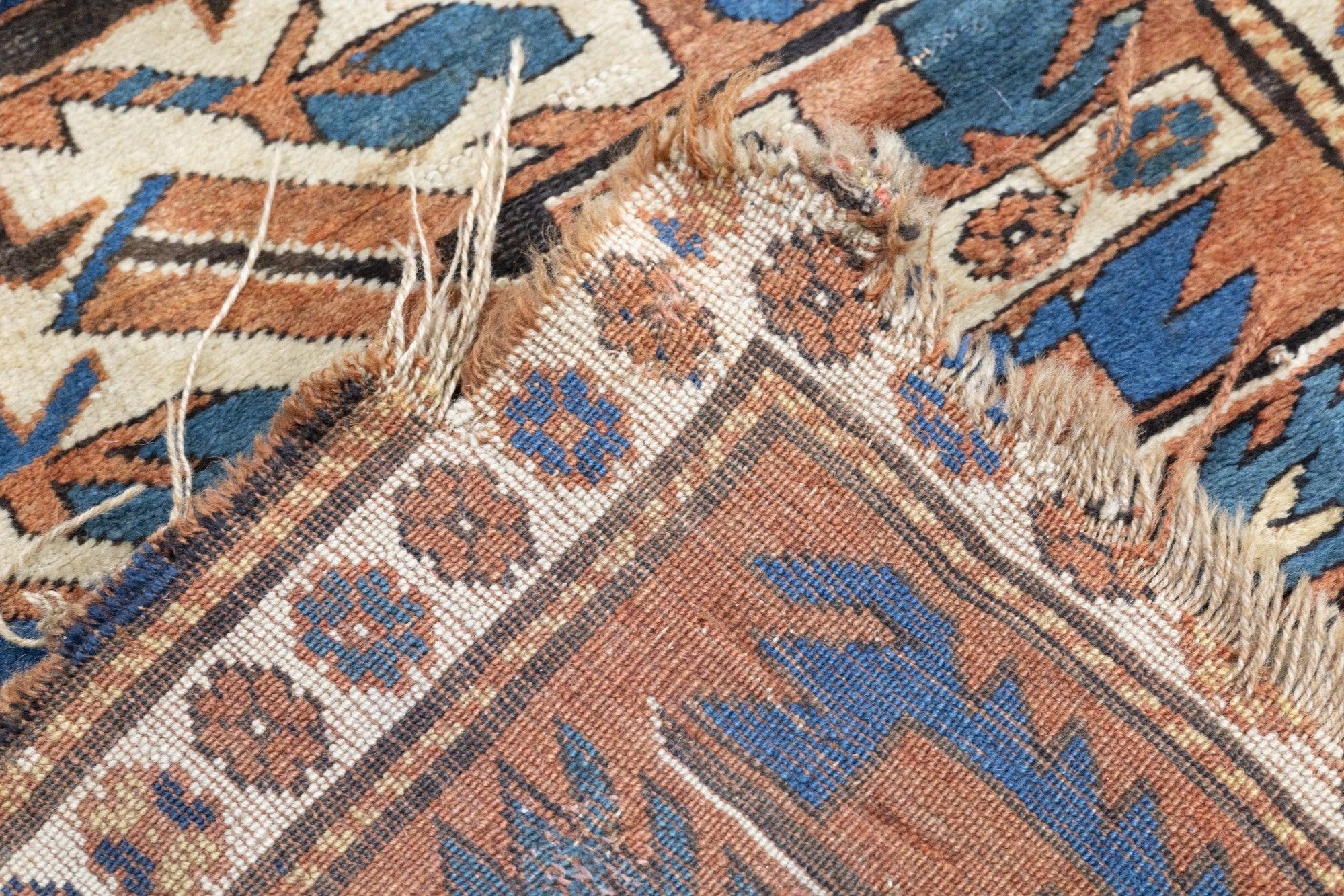 Antique Kazak Rug 4'3'' x 8'10'' For Sale 5