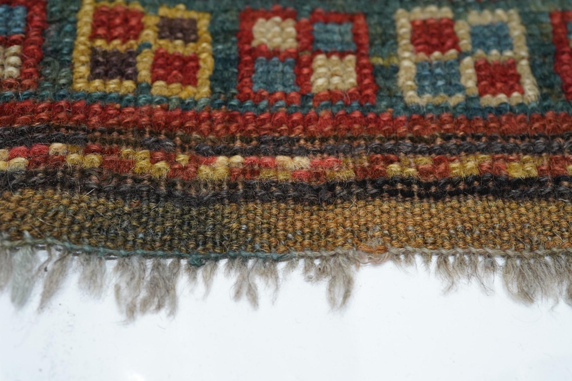 Wool Antique Kazak Rug For Sale