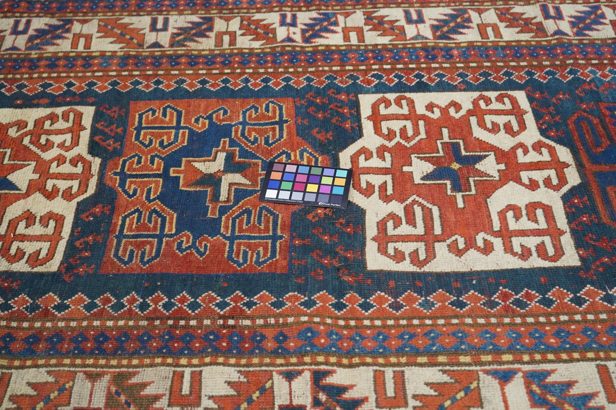 Antique Kazak Rug For Sale 4