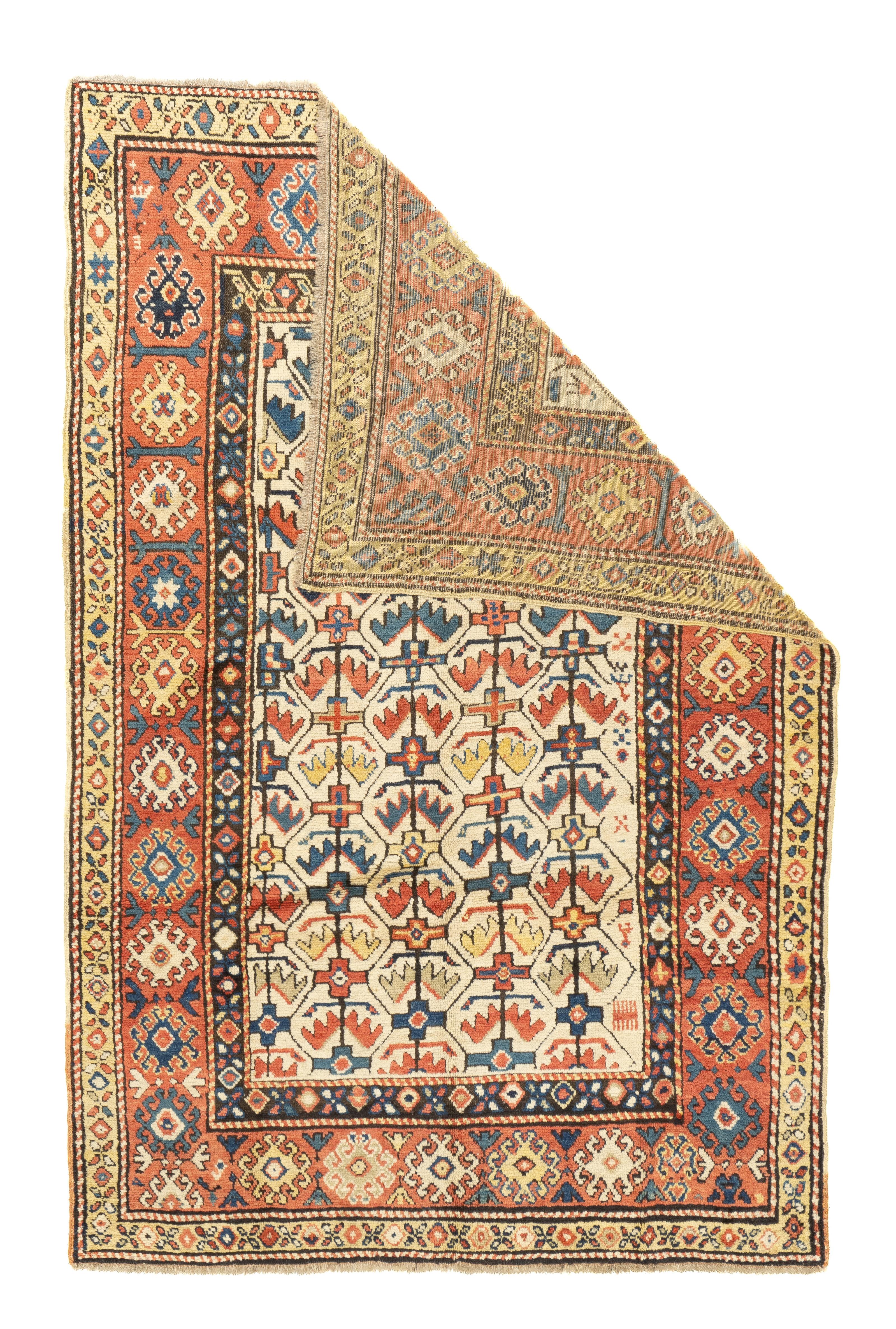 Antique Kazak Rug 4'9'' x 7'0