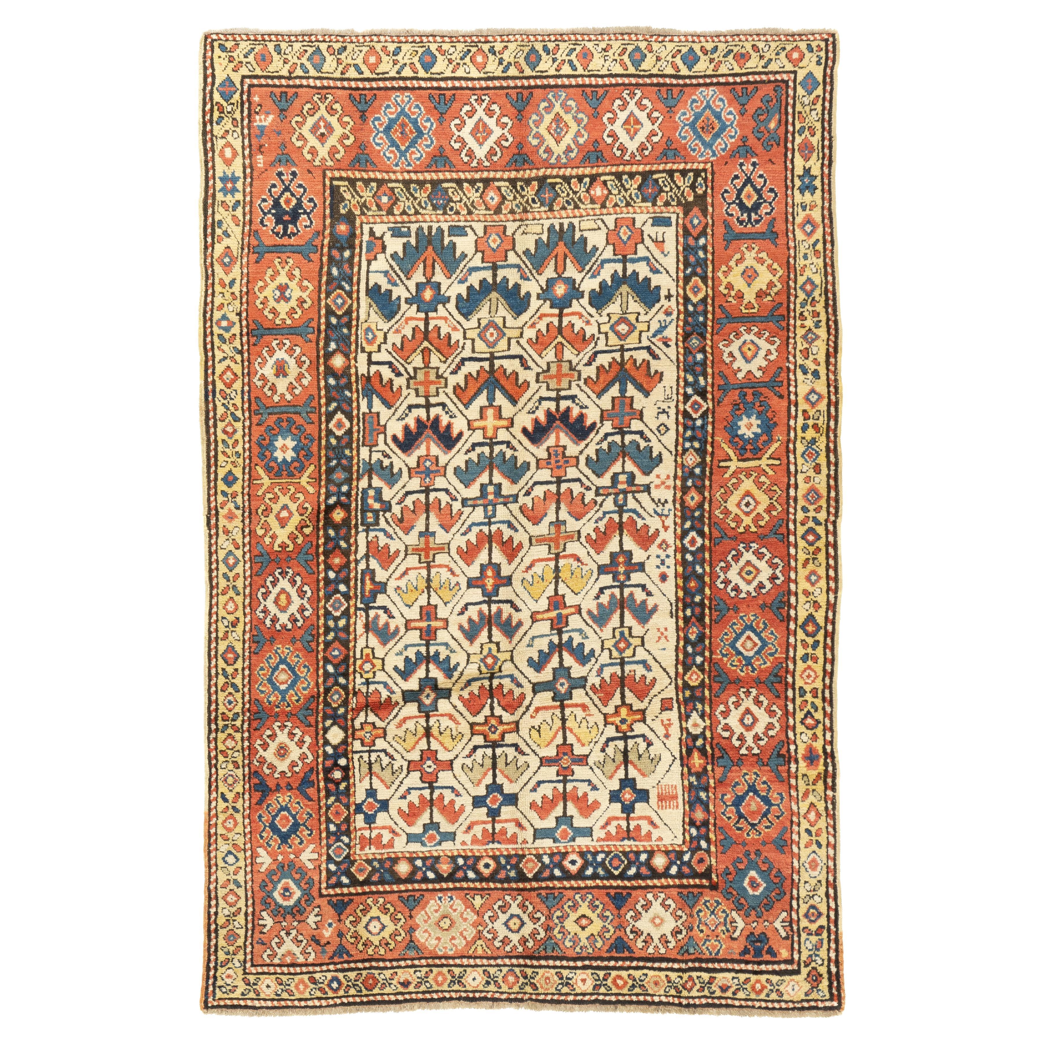 Antique Kazak Rug 4'9'' x 7'0"