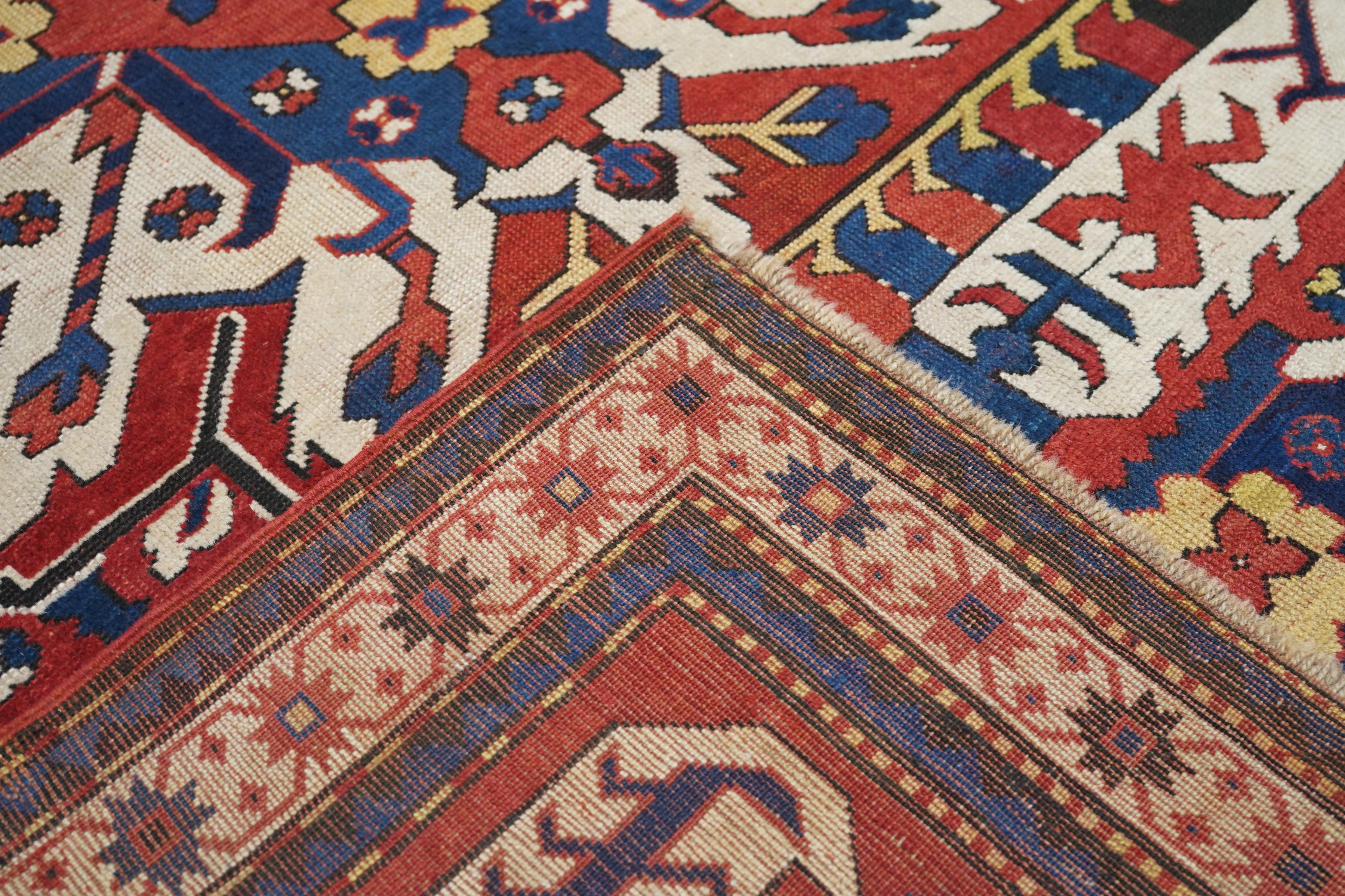 Antiker Kazak-Teppich 5'0'' x 7'1'' im Angebot 4