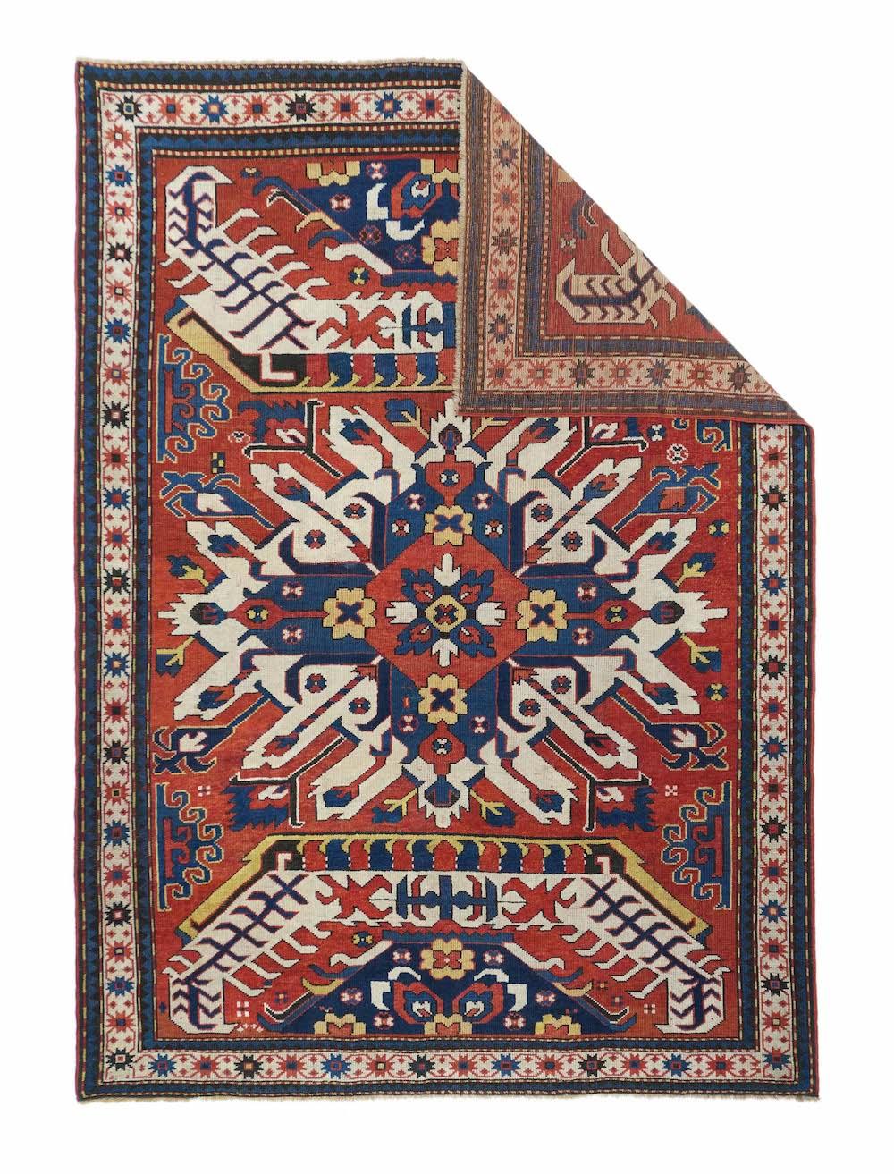 Antiker Kazak-Teppich 5'0'' x 7'1''.