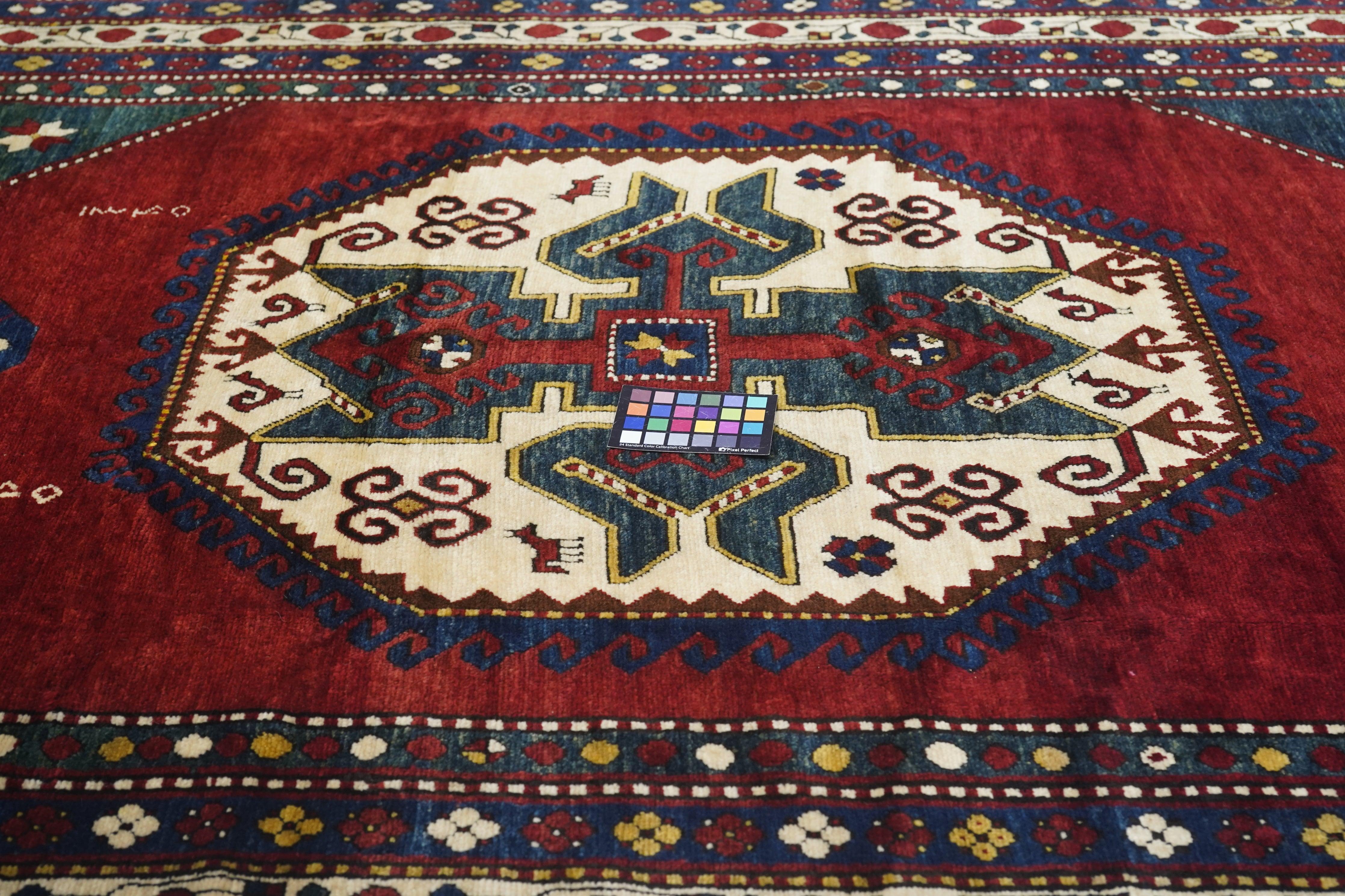 Antiker Kazak-Teppich 5'10'' x 9'8'' im Angebot 2