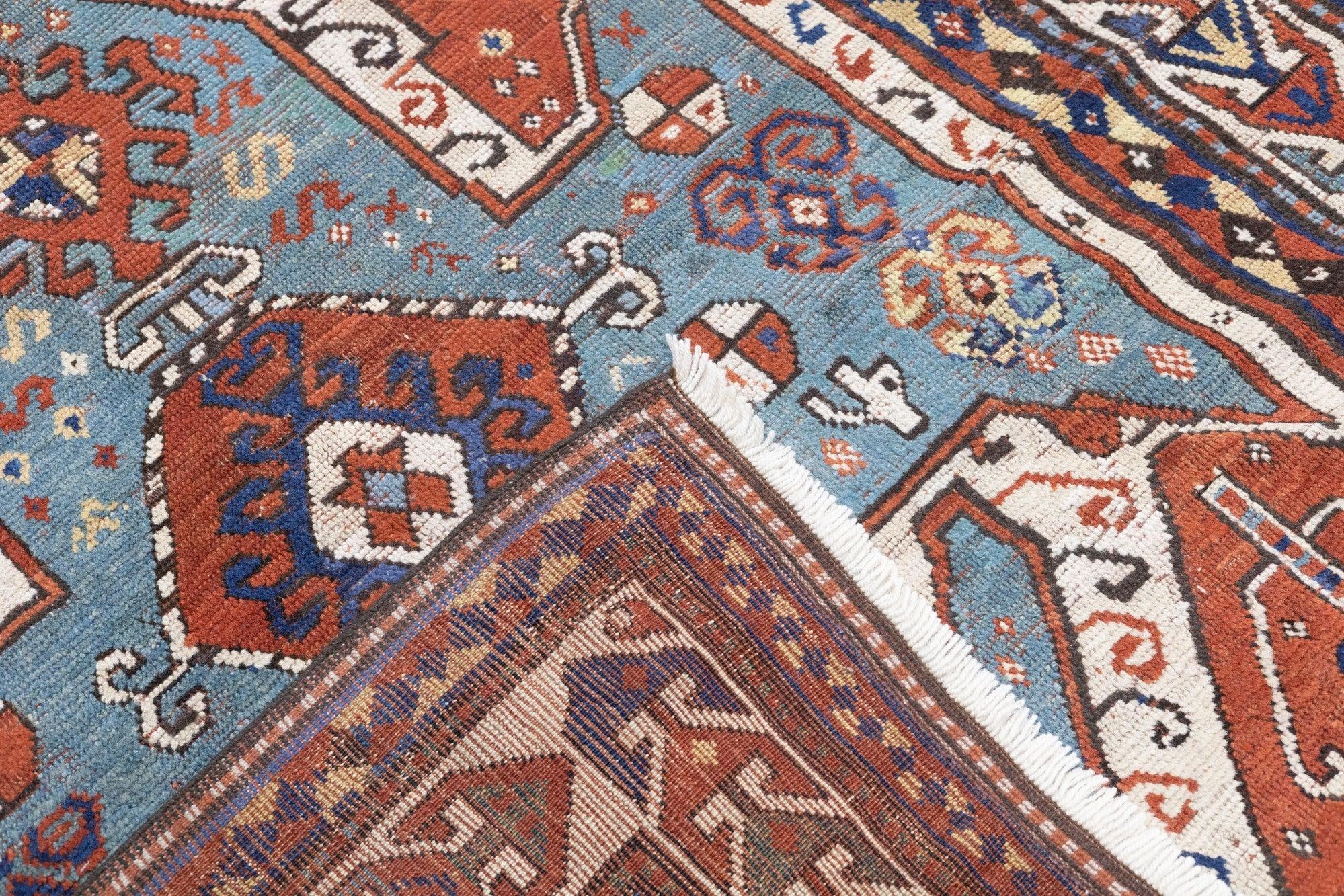 Tapis Kazak antique 5'2'' x 6'7'' en vente 2