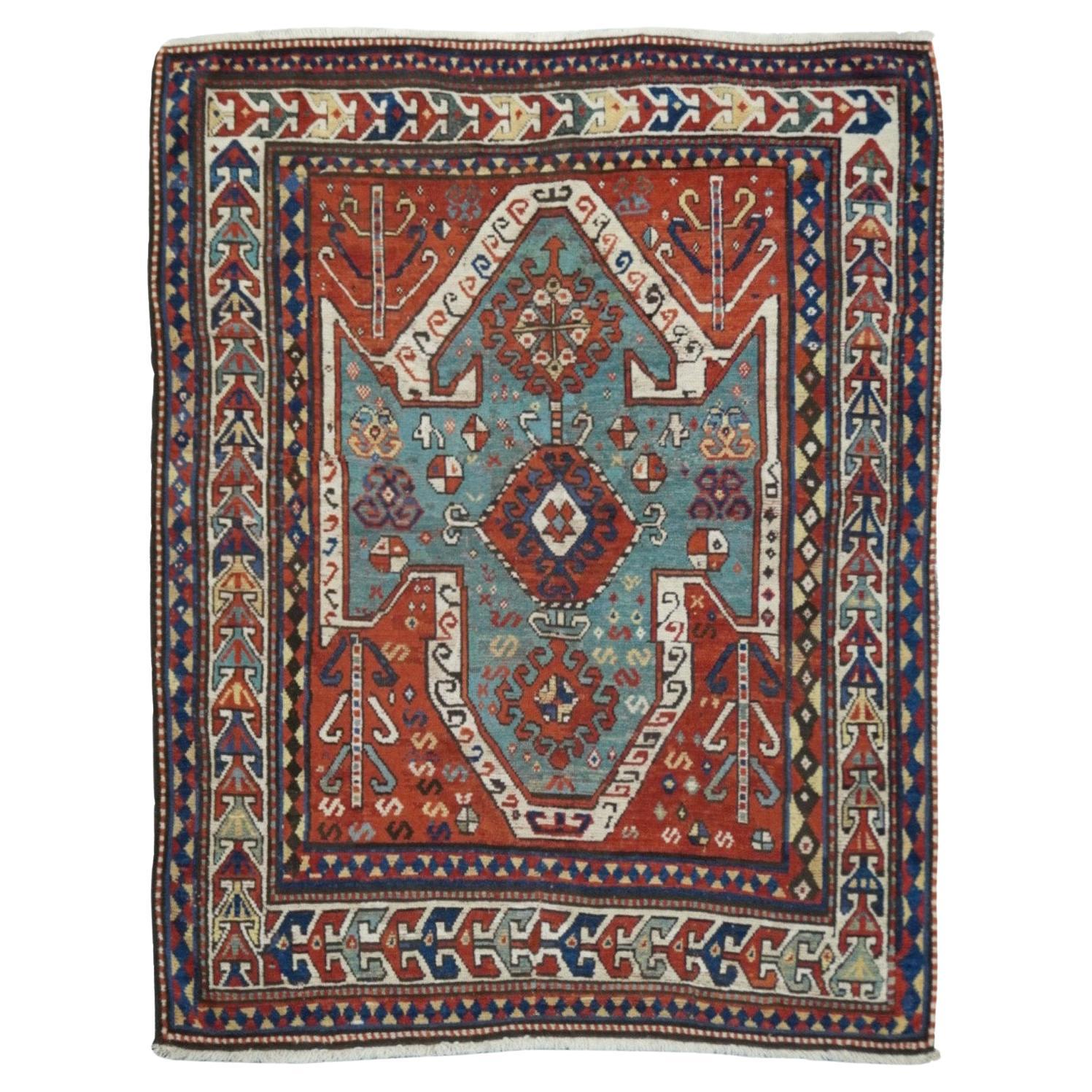 Tapis Kazak antique 5'2'' x 6'7''
