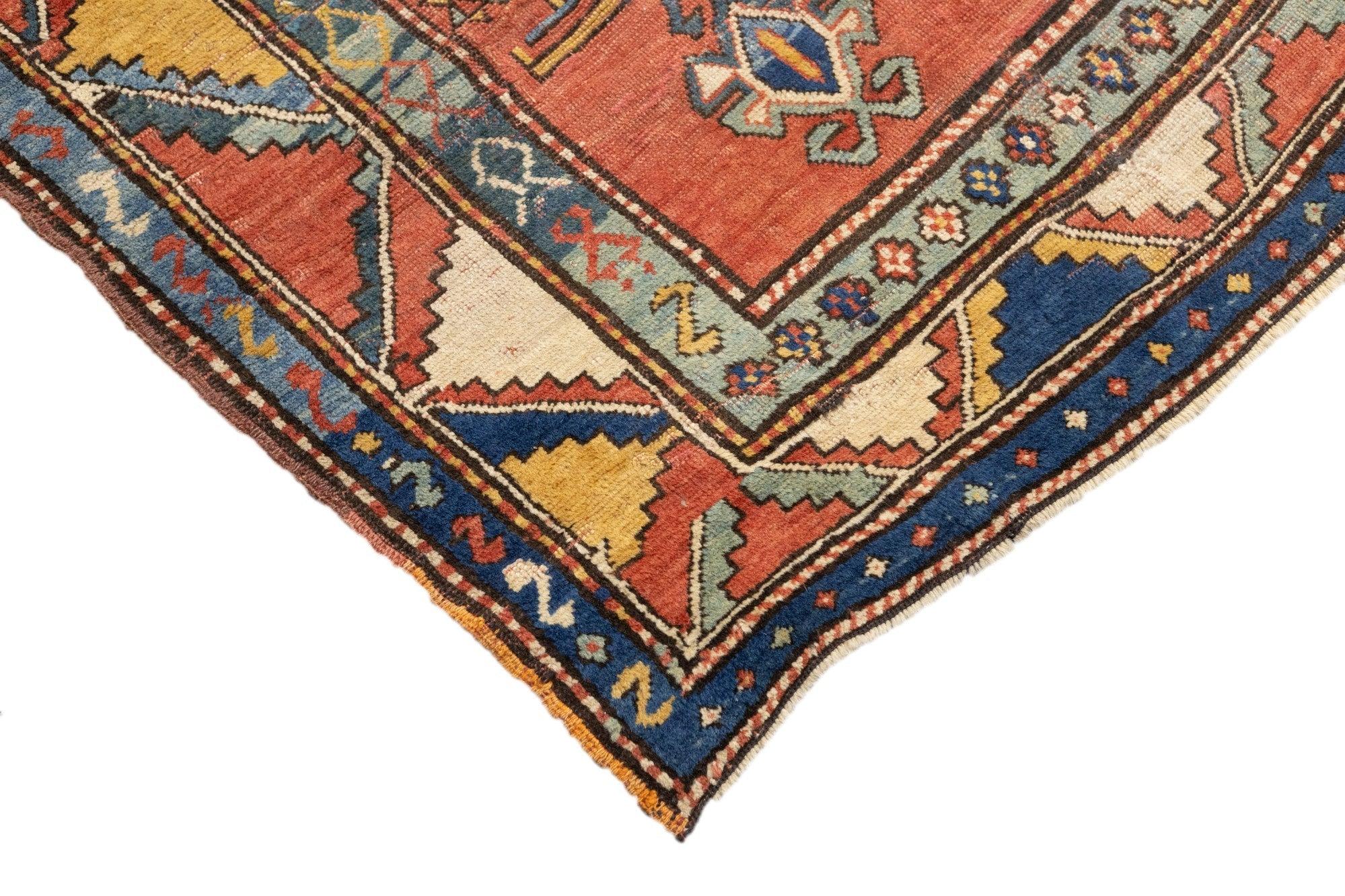 Caucasian Antique Kazak Rug 5'3'' x 7'2'' For Sale