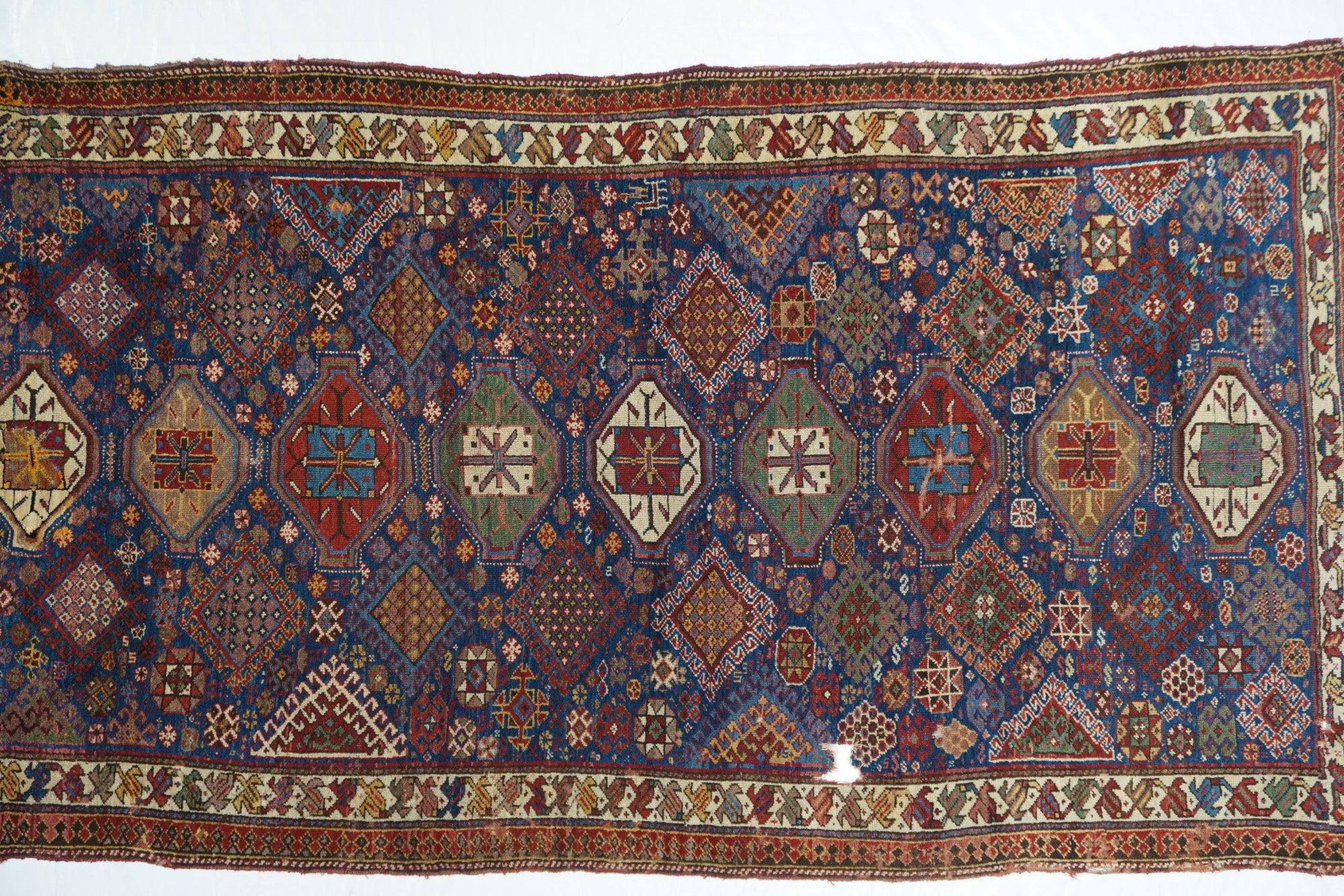 Caucasien Tapis Kazak antique 5'3'' x 9'9'' en vente